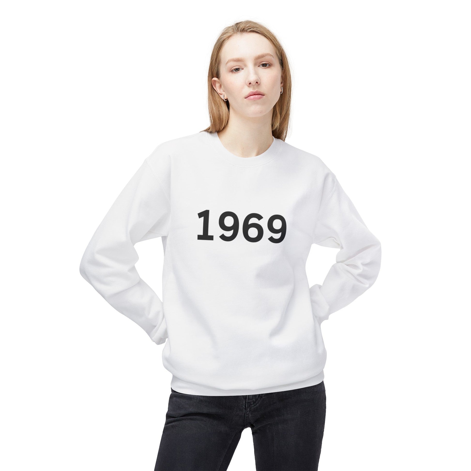 1969 Unisex Midweight Softstyle Fleece Crewneck Sweatshirt - L.W. Unlimited Custom Design Space