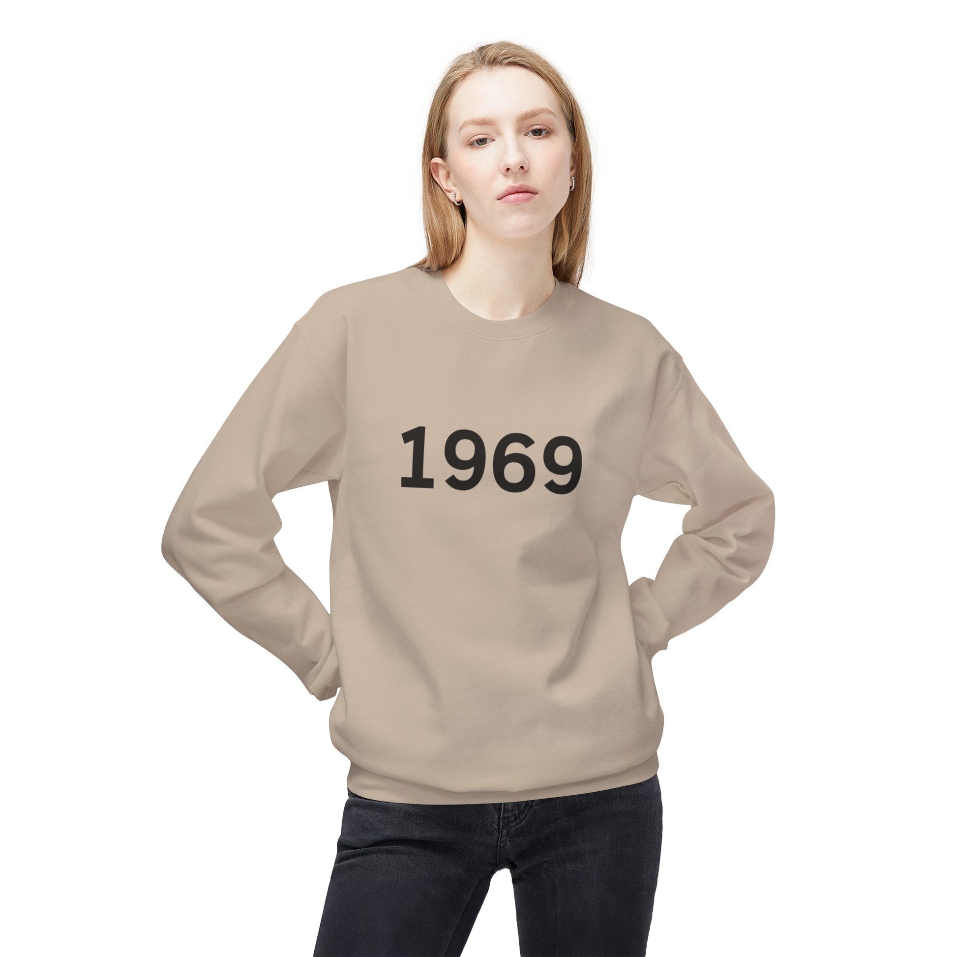 1969 Unisex Midweight Softstyle Fleece Crewneck Sweatshirt - L.W. Unlimited Custom Design Space