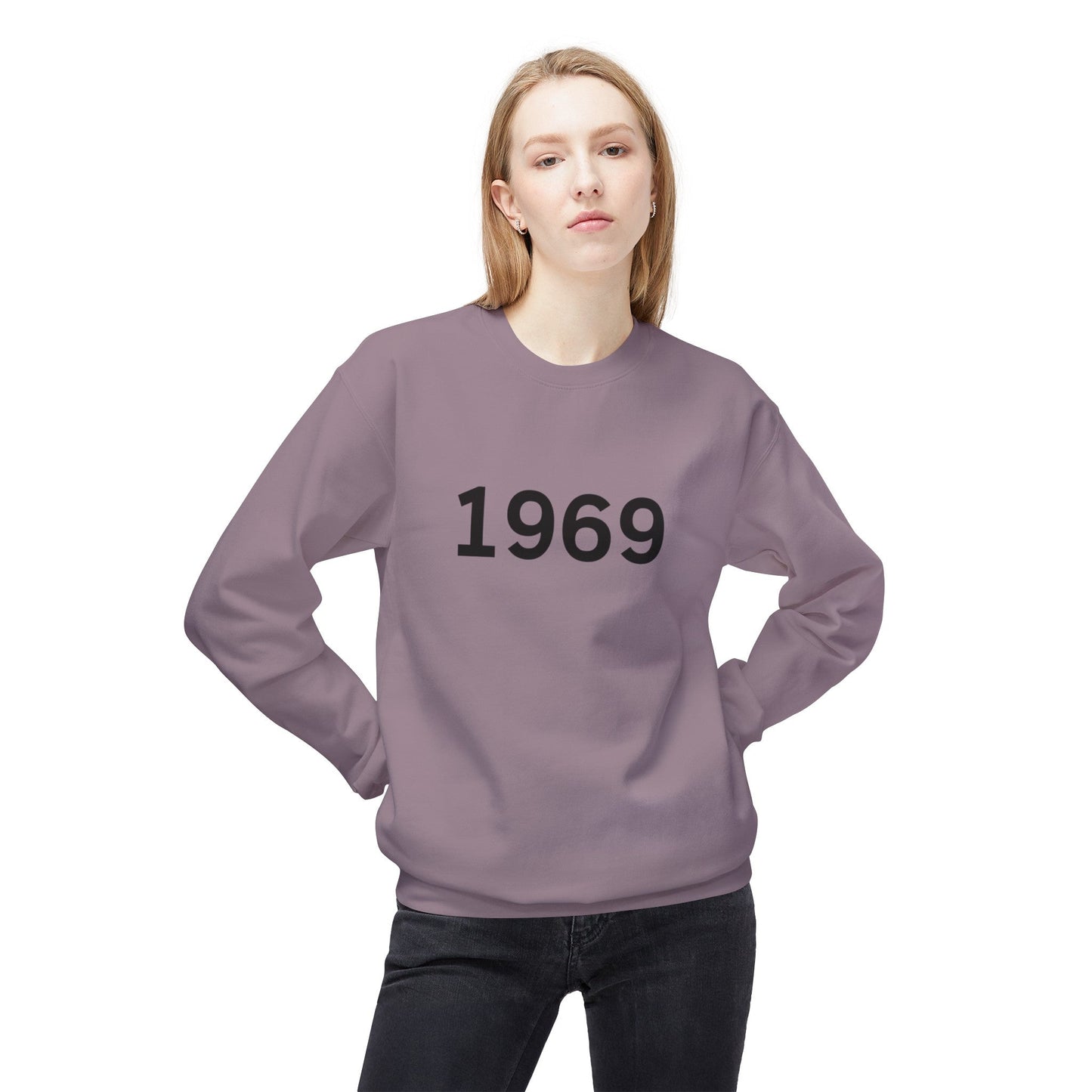 1969 Unisex Midweight Softstyle Fleece Crewneck Sweatshirt - L.W. Unlimited Custom Design Space