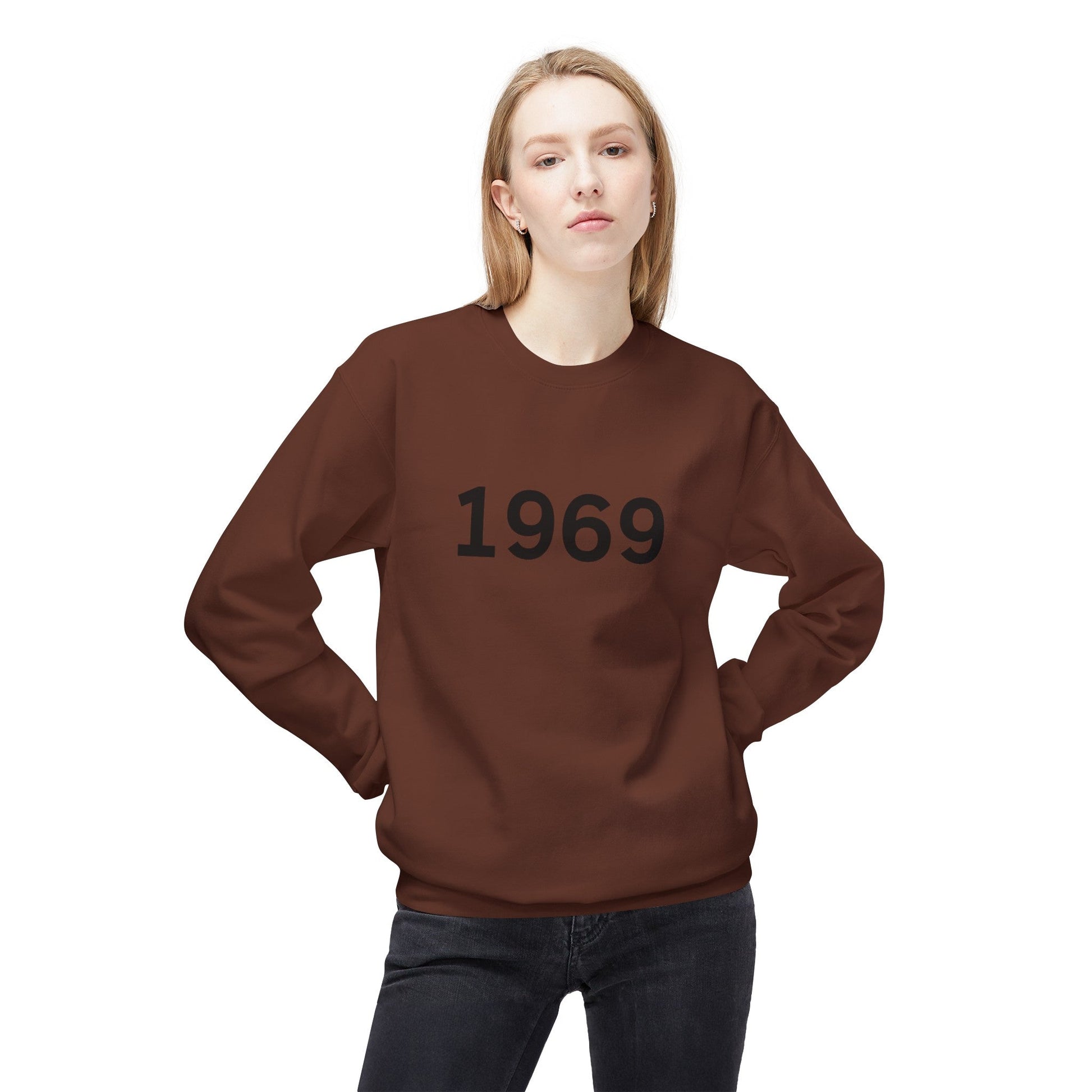 1969 Unisex Midweight Softstyle Fleece Crewneck Sweatshirt - L.W. Unlimited Custom Design Space