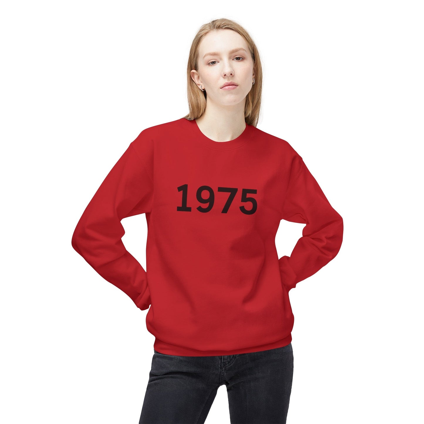 1975 Unisex Midweight Softstyle Fleece Crewneck Sweatshirt - L.W. Unlimited Custom Design Space