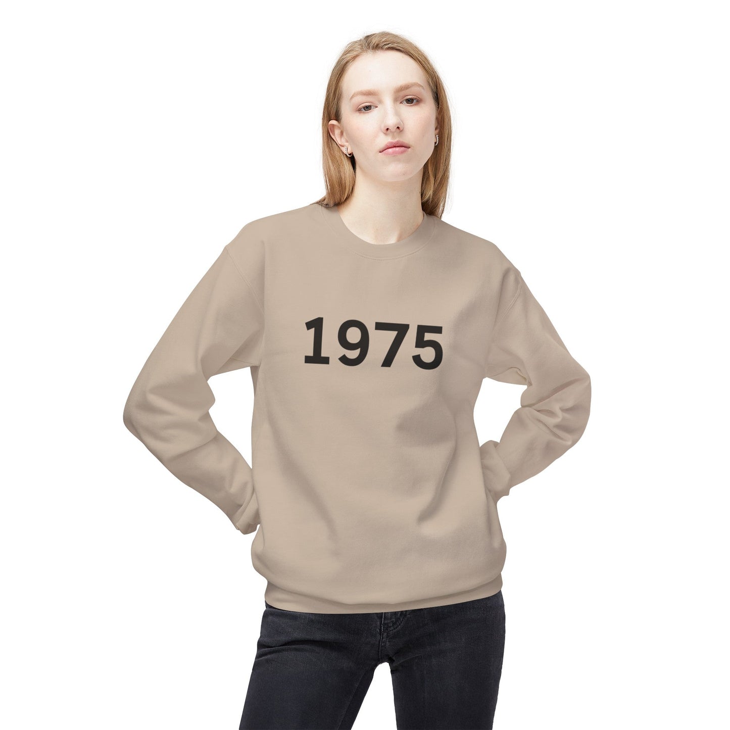 1975 Unisex Midweight Softstyle Fleece Crewneck Sweatshirt - L.W. Unlimited Custom Design Space