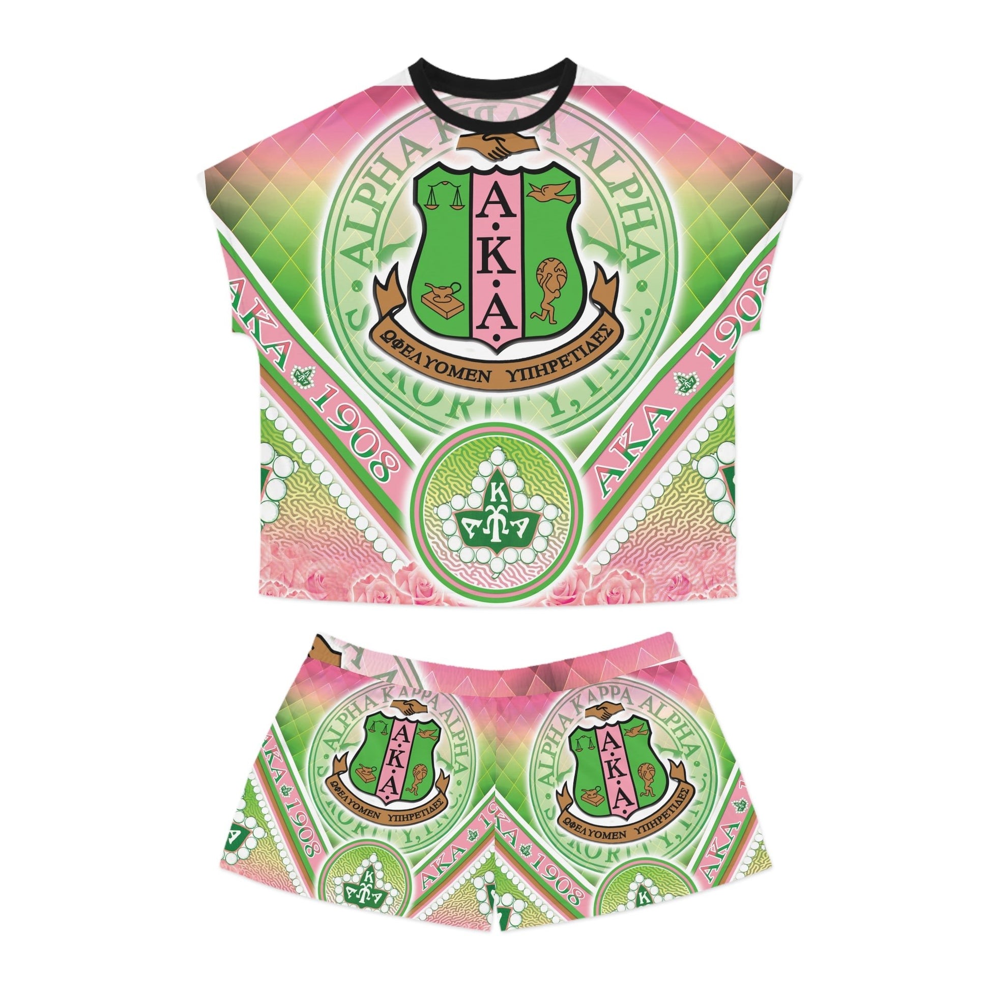 AKA Women's Short Pajama Set - L.W. Unlimited Custom Design Space