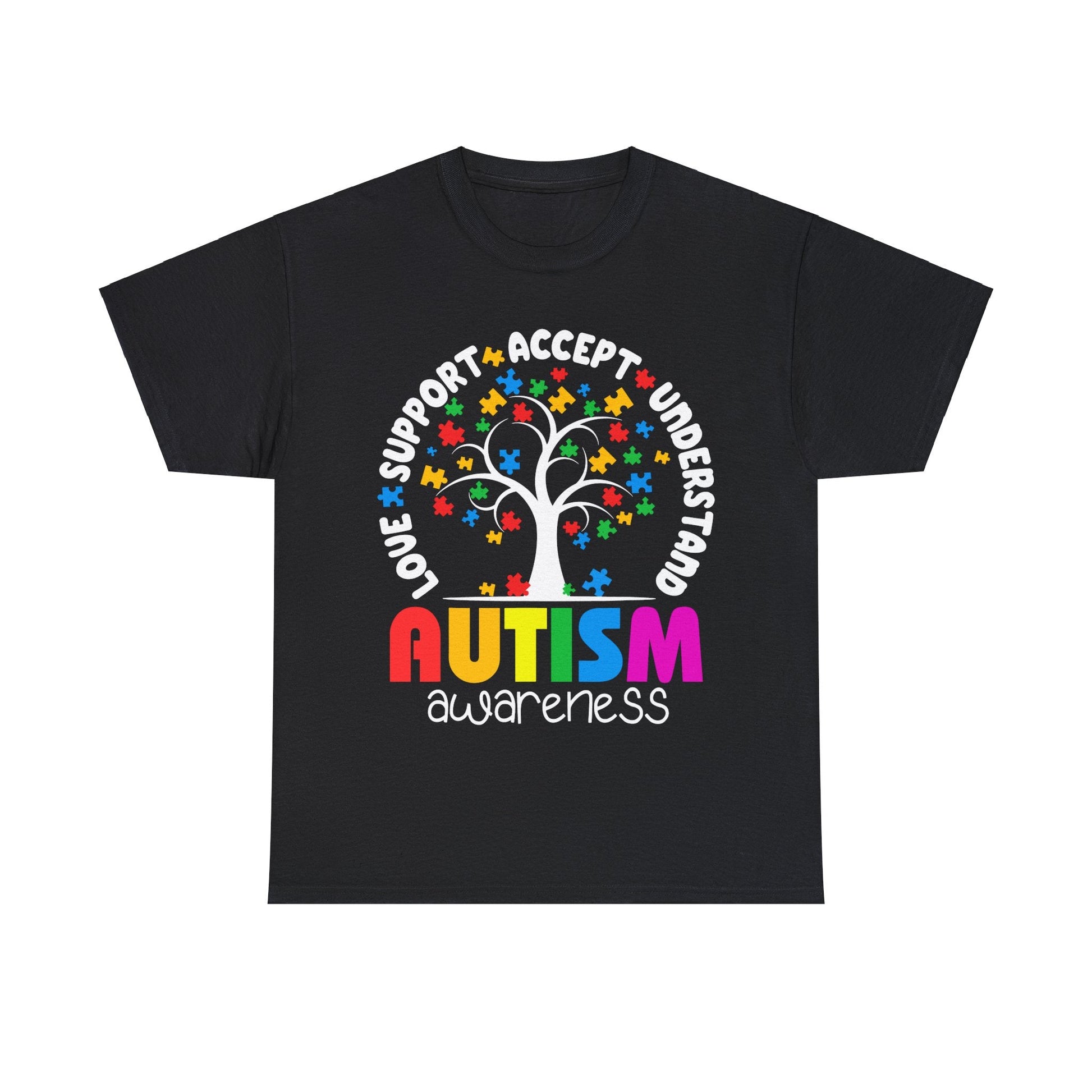 Autism Unisex Heavy Cotton Tee - L.W. Unlimited Custom Design Space