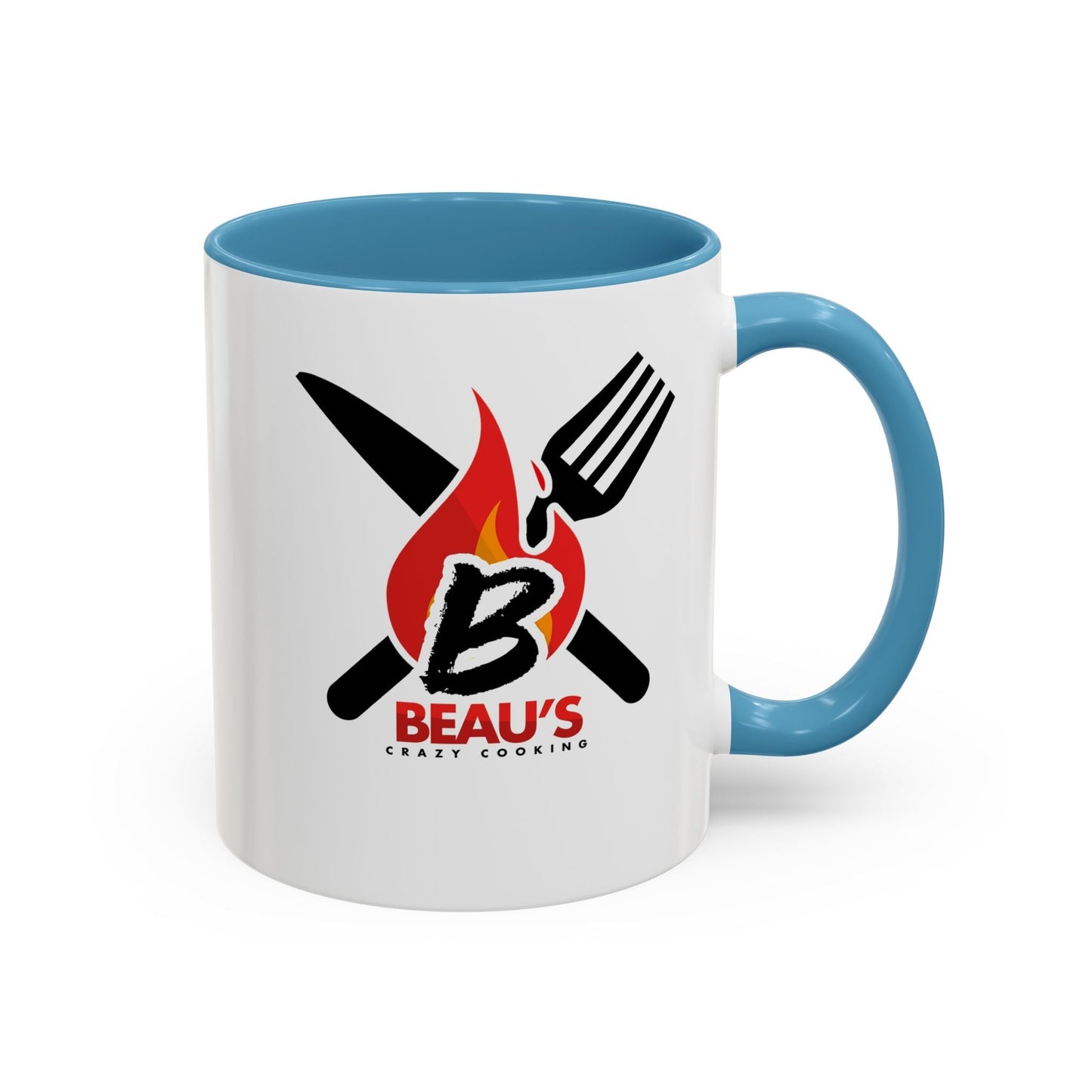 Beau's Crazy Cooking Accent Coffee Mug (11 oz) - L.W. Unlimited Custom Design Space