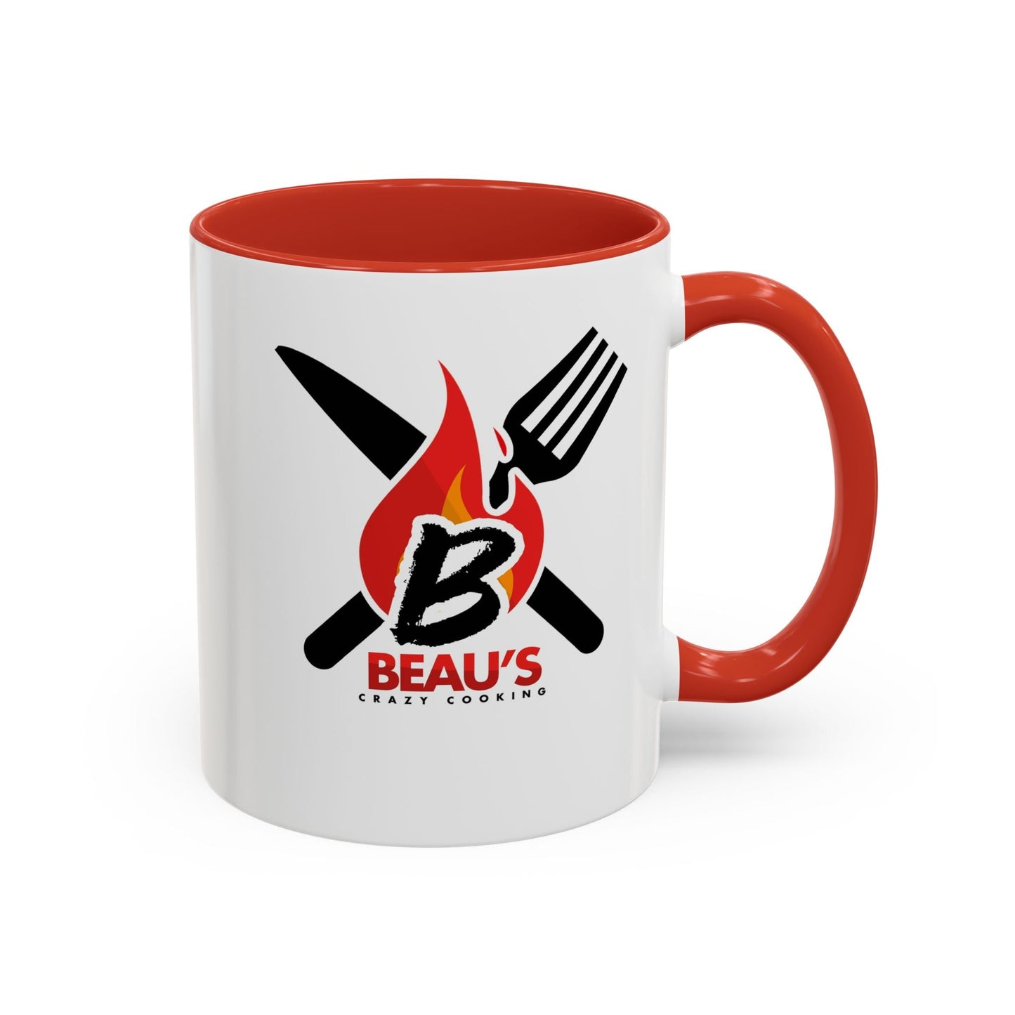 Beau's Crazy Cooking Accent Coffee Mug (11 oz) - L.W. Unlimited Custom Design Space