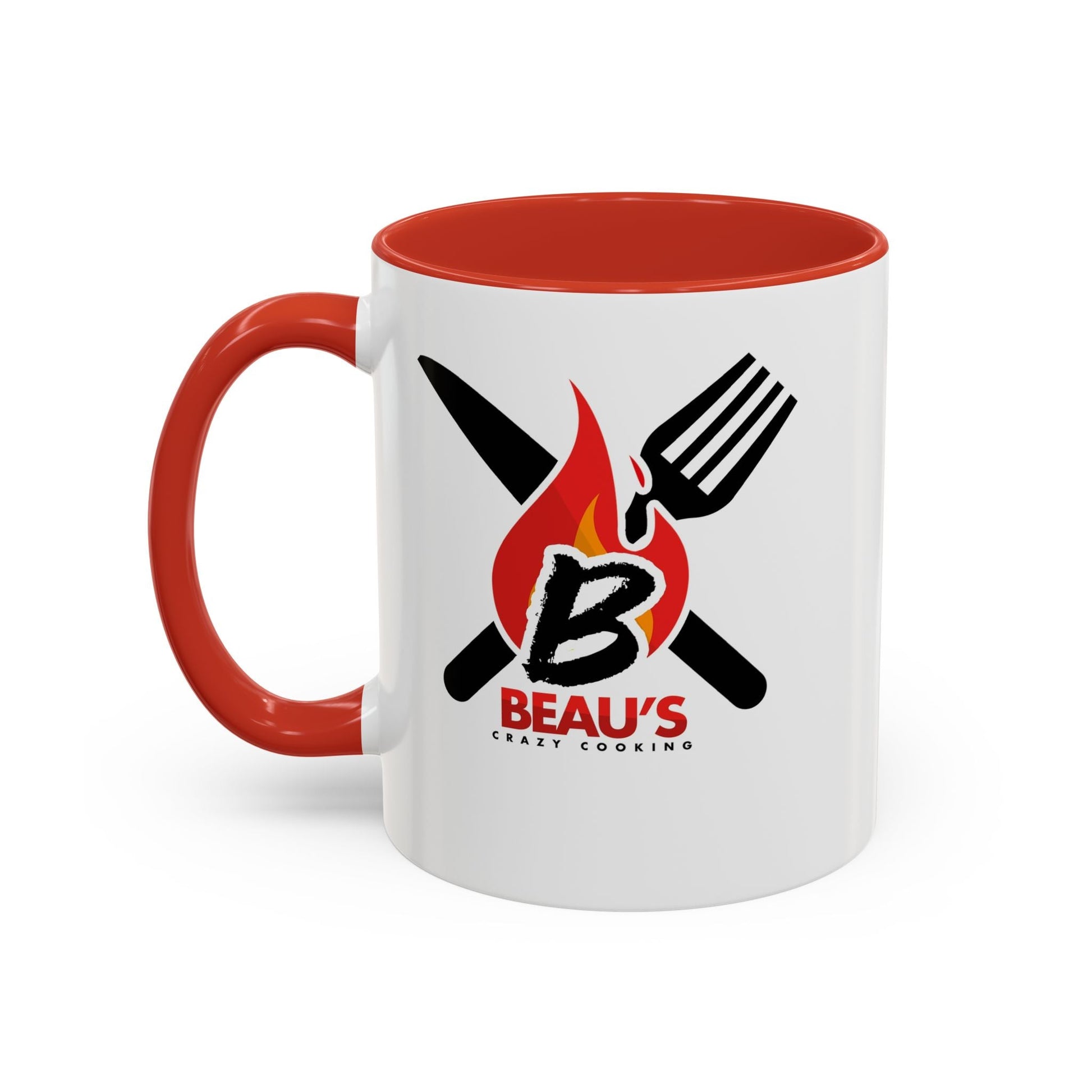 Beau's Crazy Cooking Accent Coffee Mug (11 oz) - L.W. Unlimited Custom Design Space