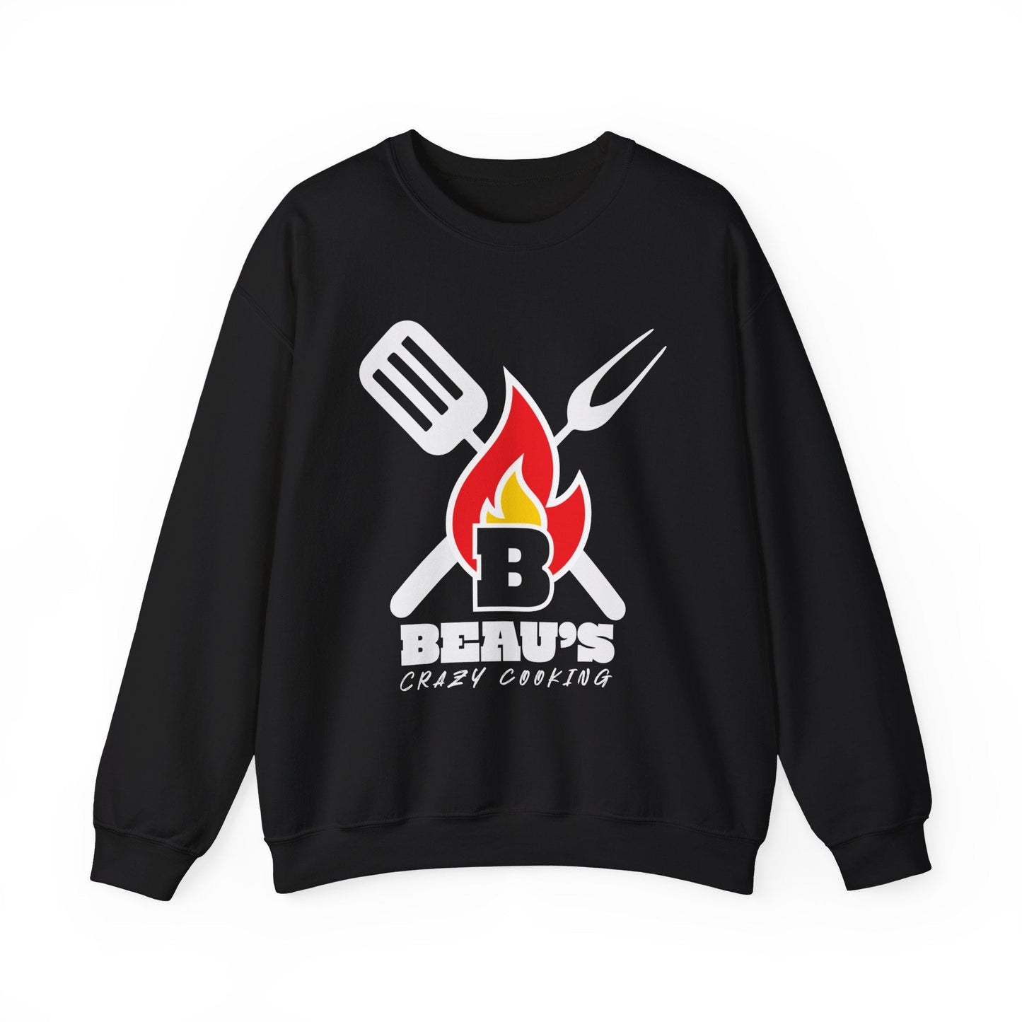 Beau's Crazy Cooking Unisex Heavy Blend™ Crewneck Sweatshirt - L.W. Unlimited Custom Design Space