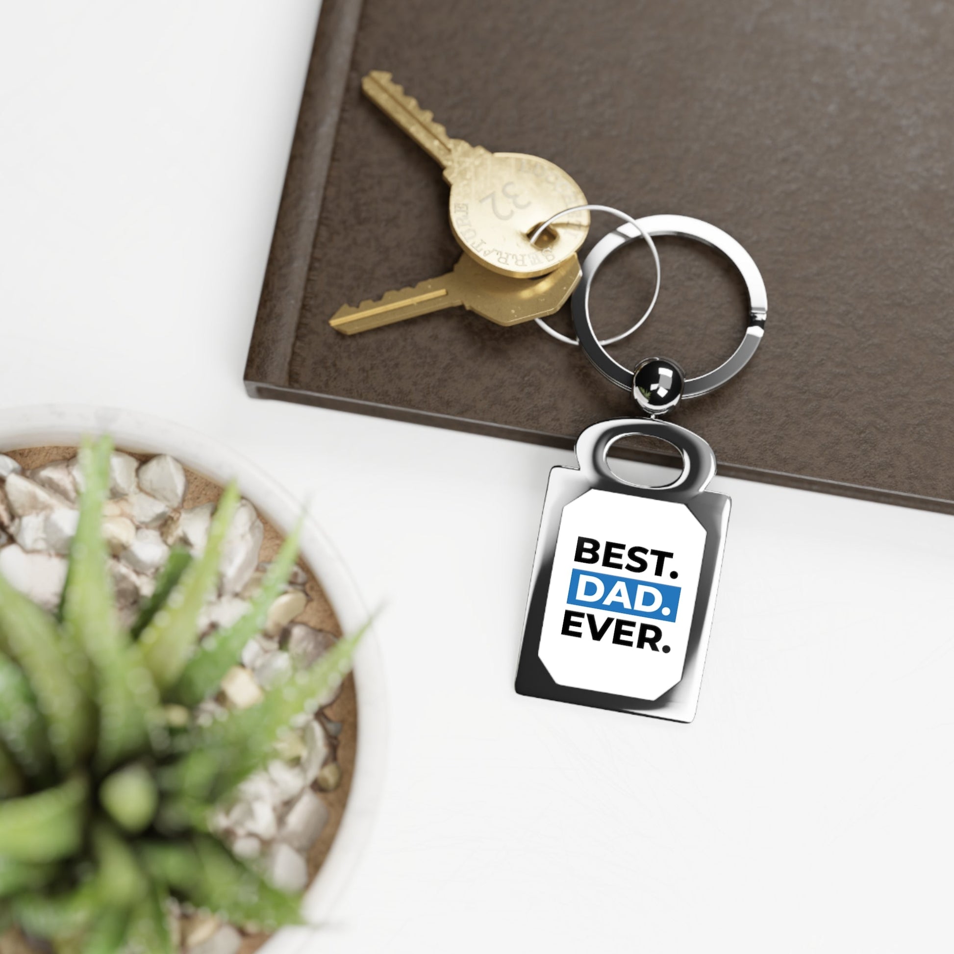 Best Dad Rectangle Photo Keyring - L.W. Unlimited Custom Design Space