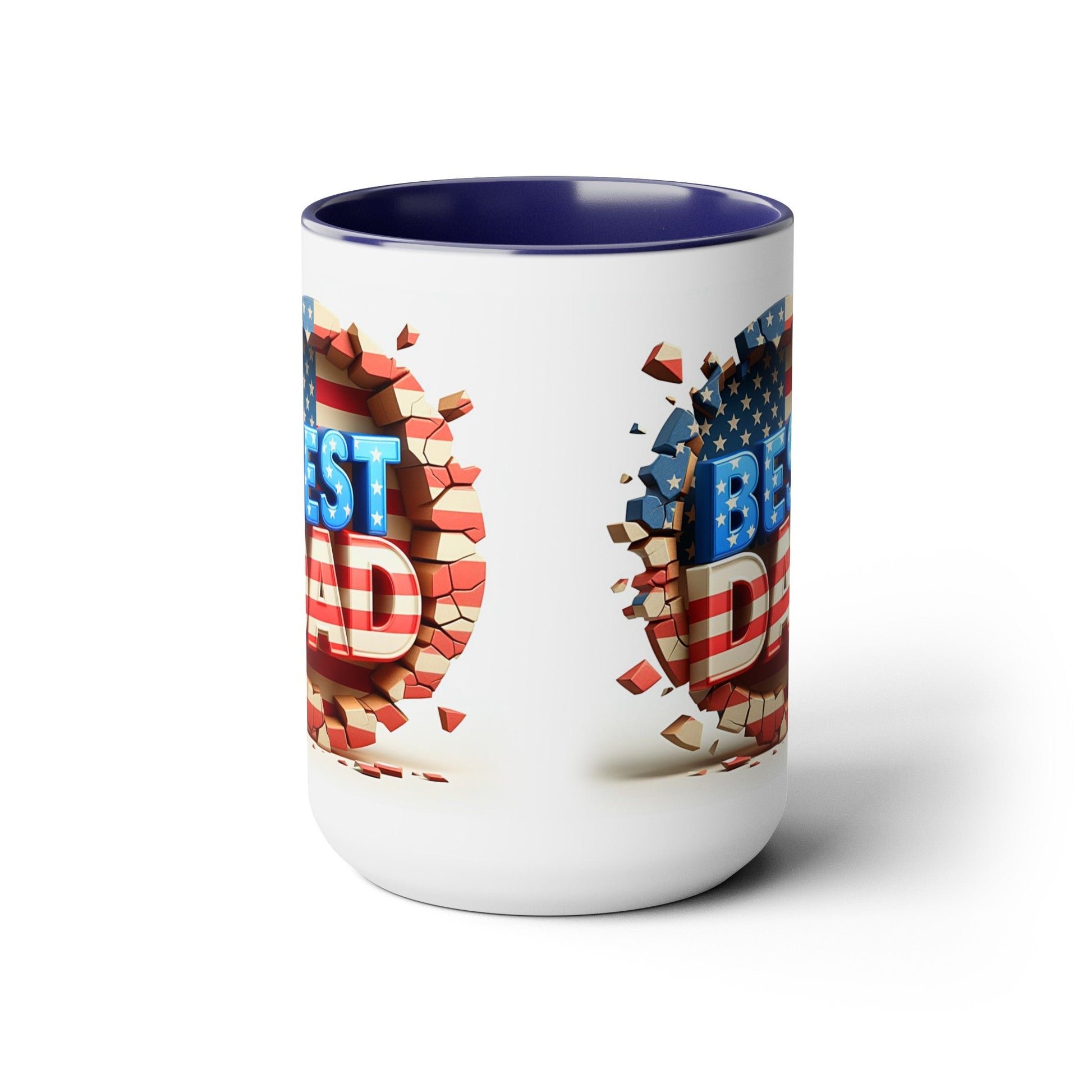 Best Dad Two-Tone Coffee Mugs, 15oz - L.W. Unlimited Custom Design Space