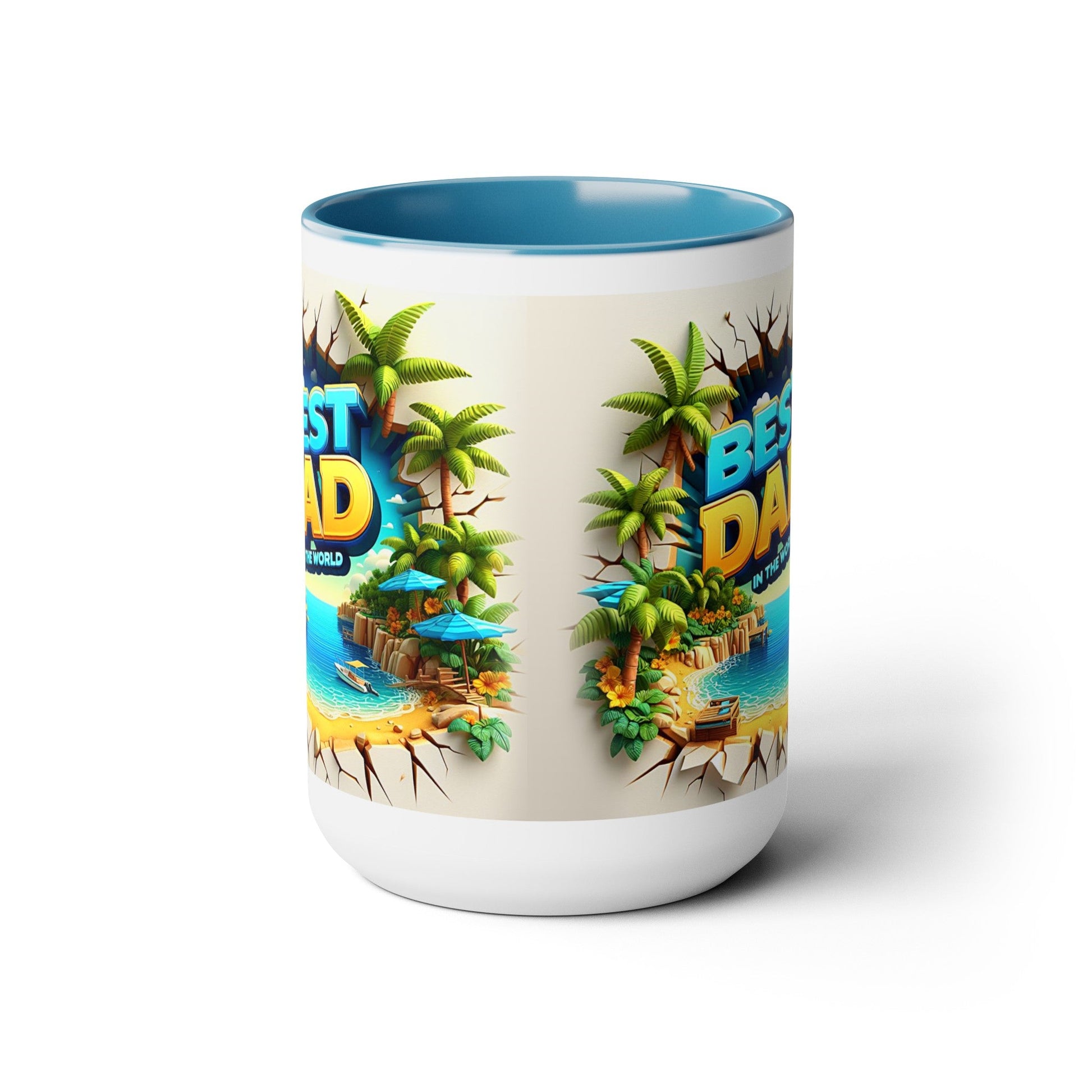 Best Dad Two-Tone Coffee Mugs, 15oz - L.W. Unlimited Custom Design Space