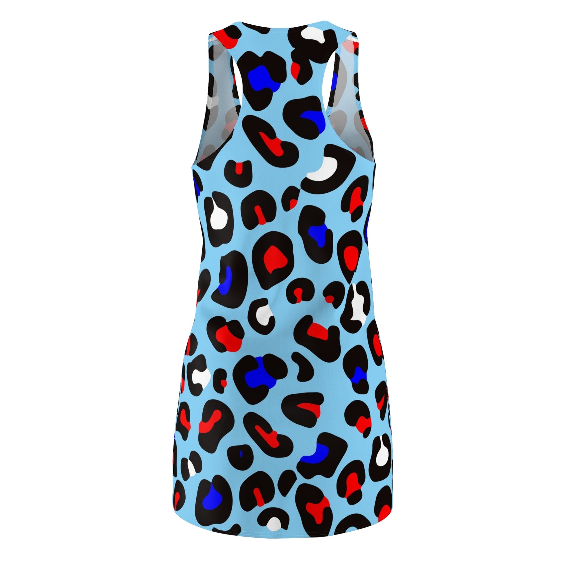 Blue Leopard Women's Cut & Sew Racerback Dress - L.W. Unlimited Custom Design Space