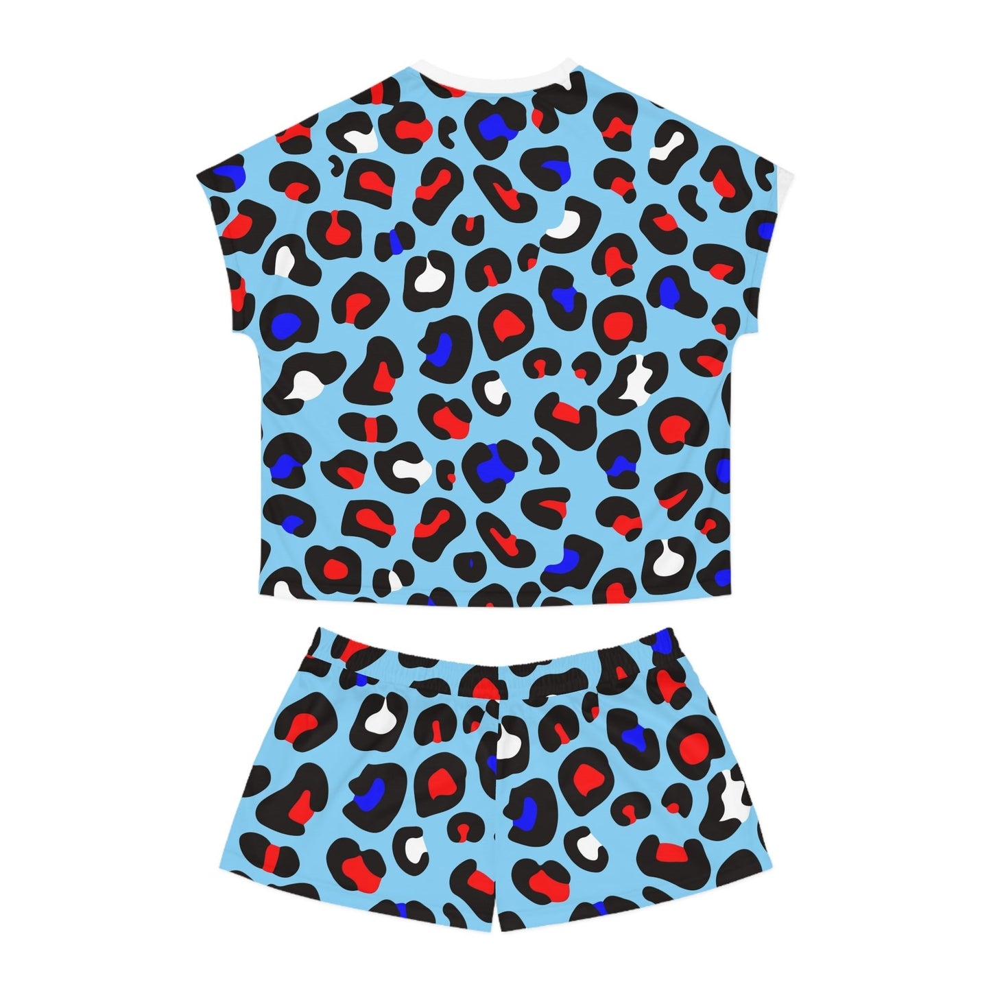 Blue Leopard Women's Short Pajama Set - L.W. Unlimited Custom Design Space