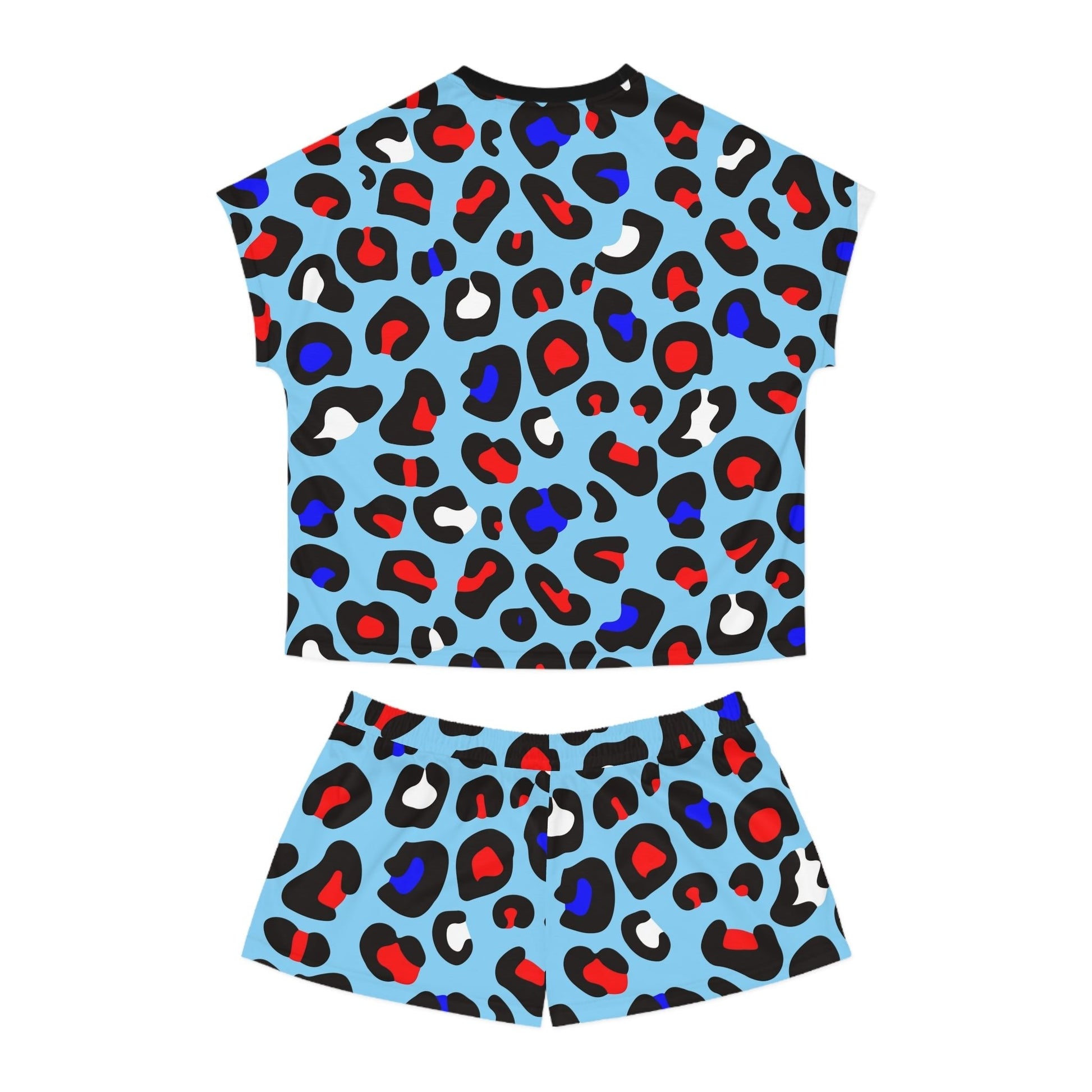 Blue Leopard Women's Short Pajama Set - L.W. Unlimited Custom Design Space