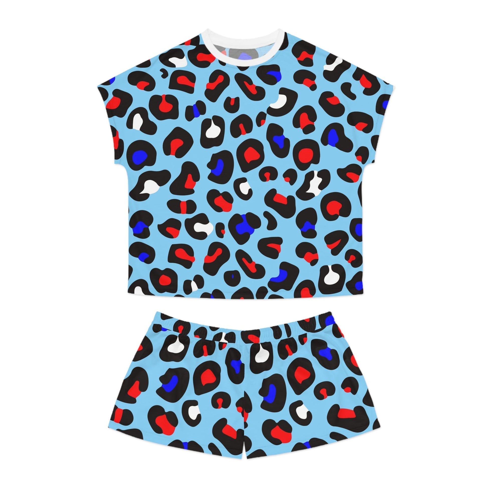 Blue Leopard Women's Short Pajama Set - L.W. Unlimited Custom Design Space