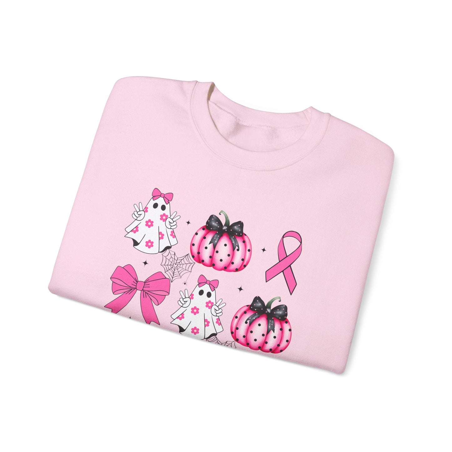 Breast Cancer Bows Unisex Heavy Blend™ Crewneck Sweatshirt - L.W. Unlimited Custom Design Space