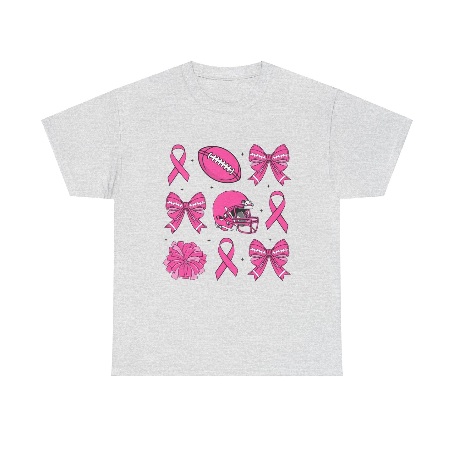 Breast Cancer Tackle Unisex Heavy Cotton Tee - L.W. Unlimited Custom Design Space