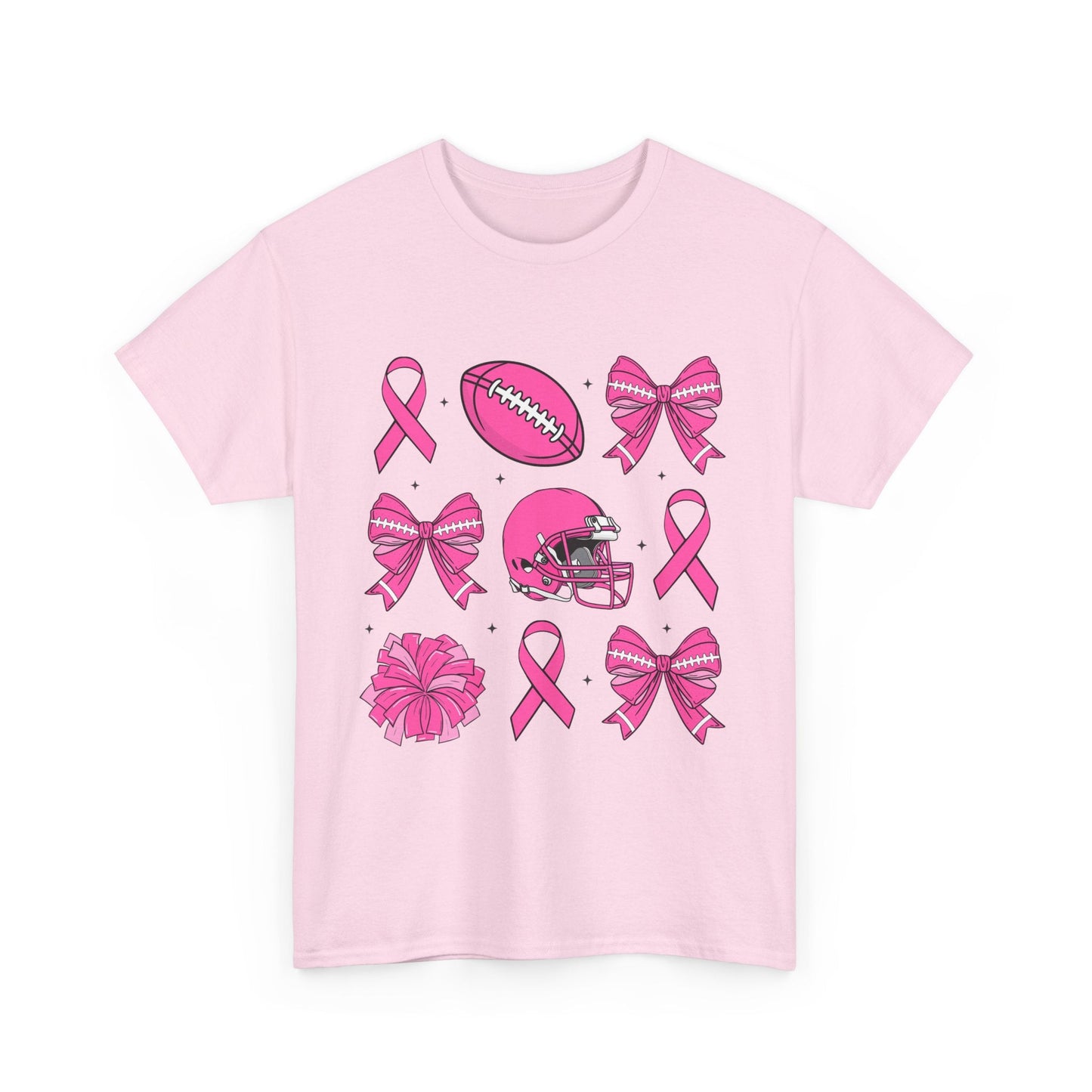 Breast Cancer Tackle Unisex Heavy Cotton Tee - L.W. Unlimited Custom Design Space