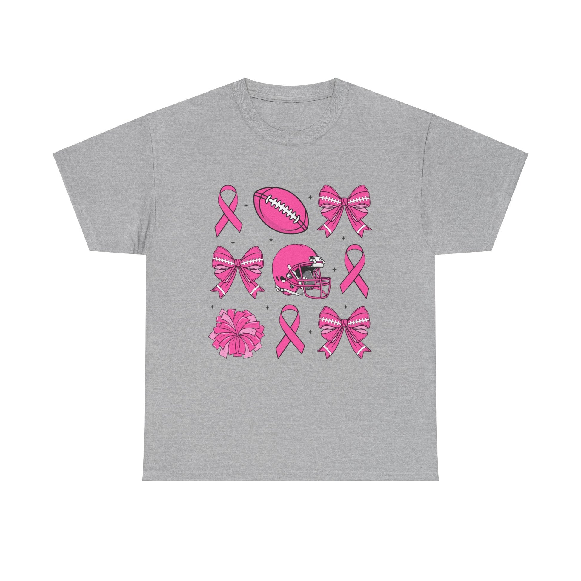 Breast Cancer Tackle Unisex Heavy Cotton Tee - L.W. Unlimited Custom Design Space