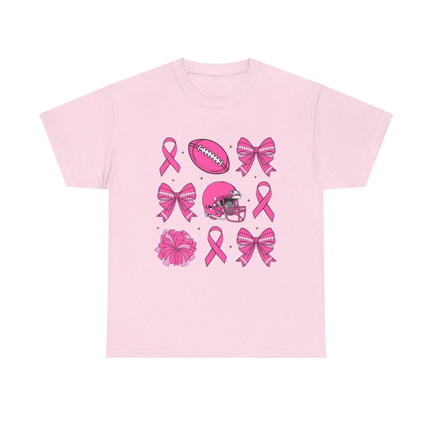 Breast Cancer Tackle Unisex Heavy Cotton Tee - L.W. Unlimited Custom Design Space