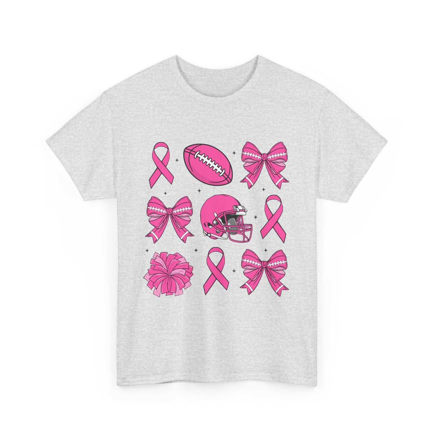 Breast Cancer Tackle Unisex Heavy Cotton Tee - L.W. Unlimited Custom Design Space