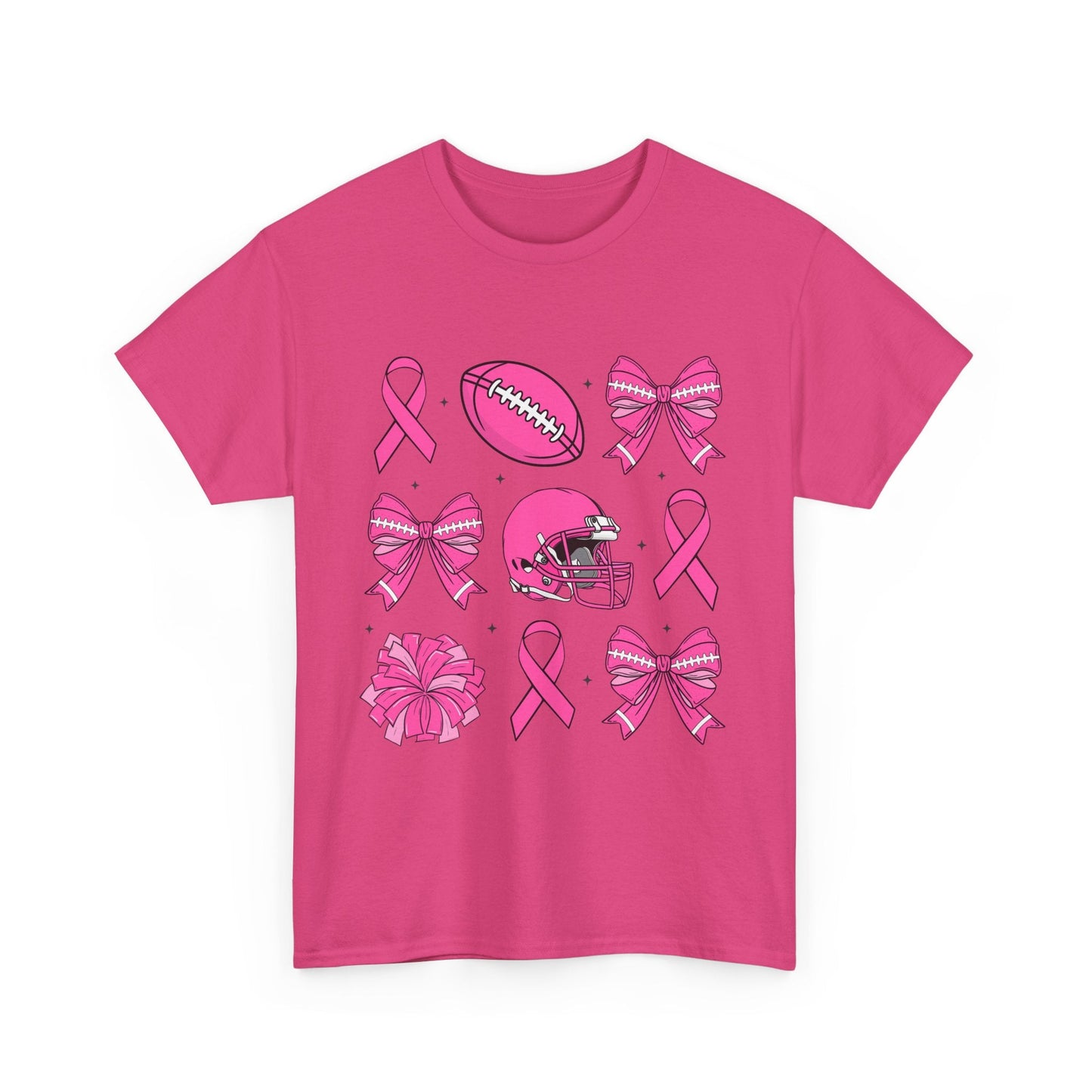 Breast Cancer Tackle Unisex Heavy Cotton Tee - L.W. Unlimited Custom Design Space