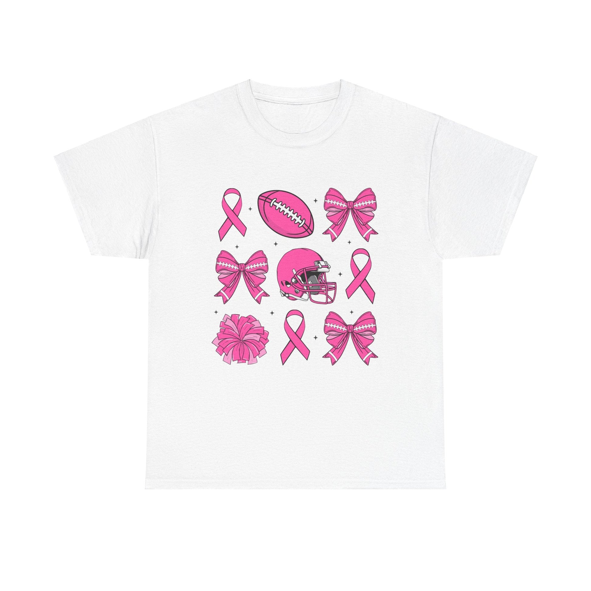 Breast Cancer Tackle Unisex Heavy Cotton Tee - L.W. Unlimited Custom Design Space