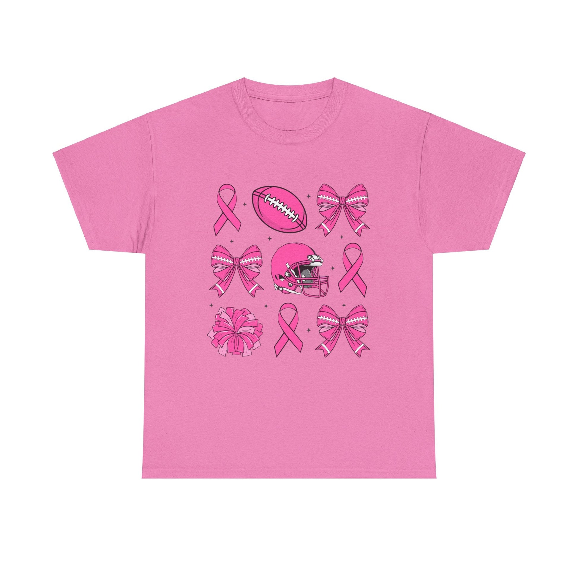 Breast Cancer Tackle Unisex Heavy Cotton Tee - L.W. Unlimited Custom Design Space