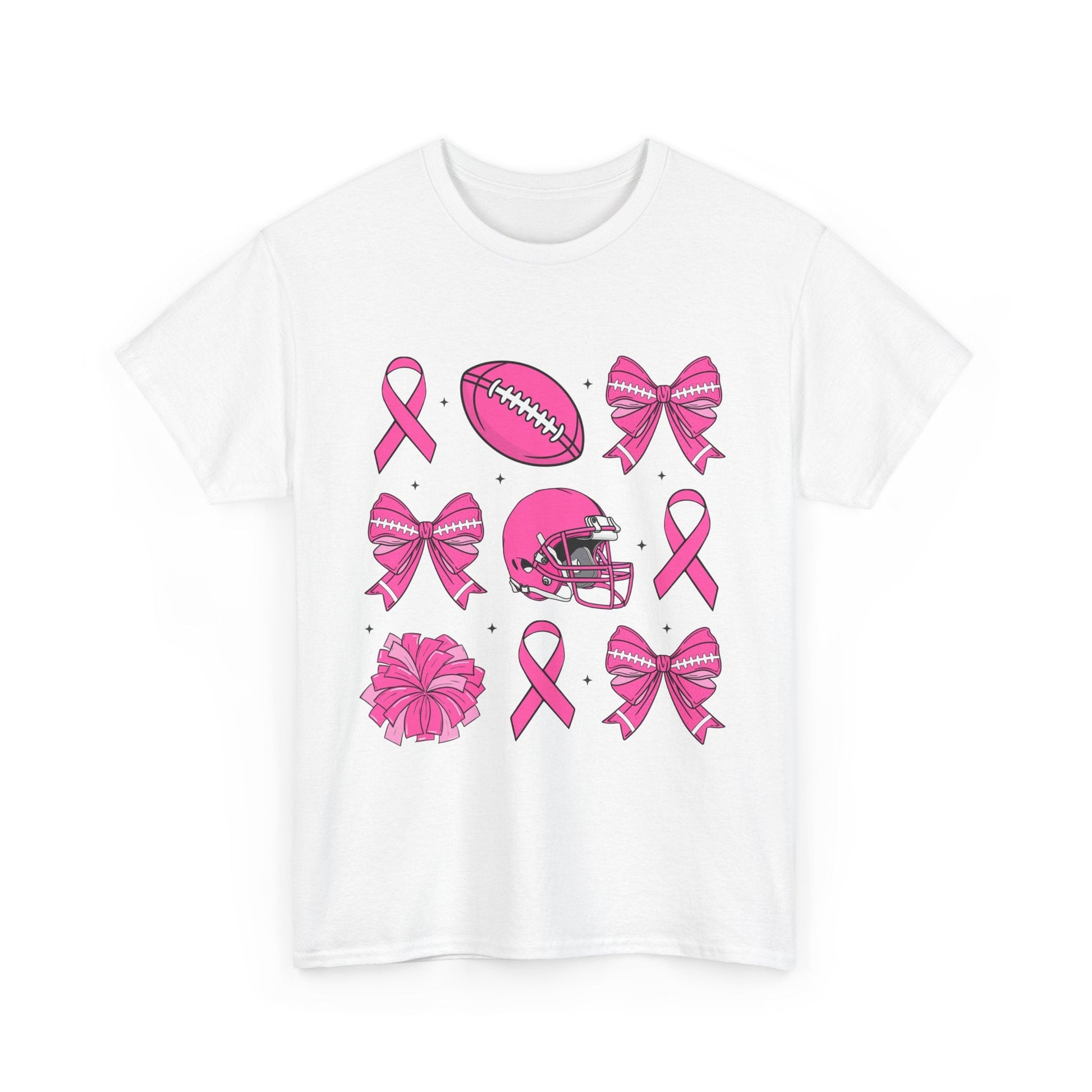 Breast Cancer Tackle Unisex Heavy Cotton Tee - L.W. Unlimited Custom Design Space