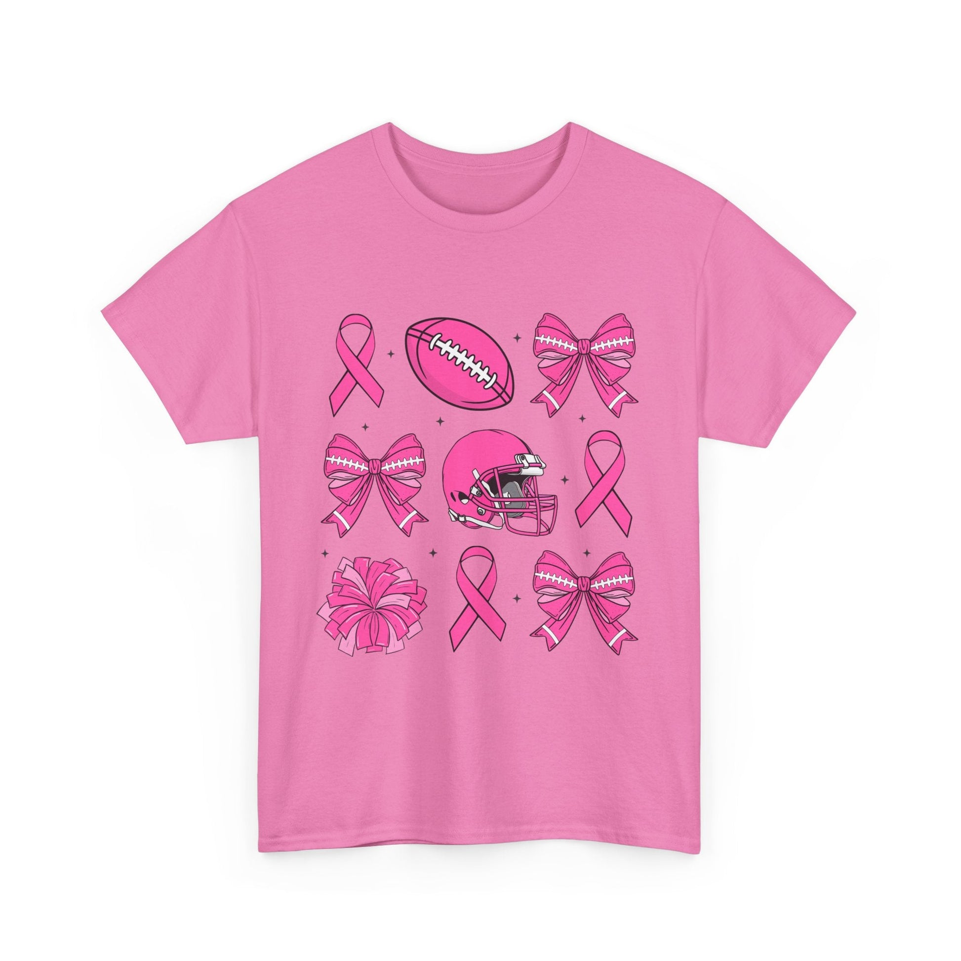 Breast Cancer Tackle Unisex Heavy Cotton Tee - L.W. Unlimited Custom Design Space