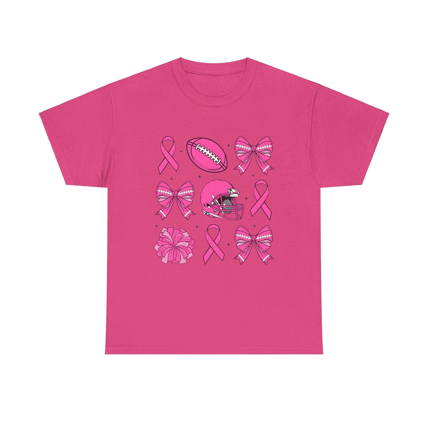 Breast Cancer Tackle Unisex Heavy Cotton Tee - L.W. Unlimited Custom Design Space