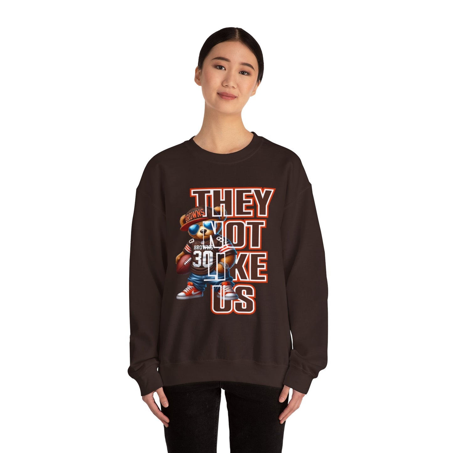 Browns...THEY NOT LIKE US! Unisex Heavy Blend™ Crewneck Sweatshirt - L.W. Unlimited Custom Design Space