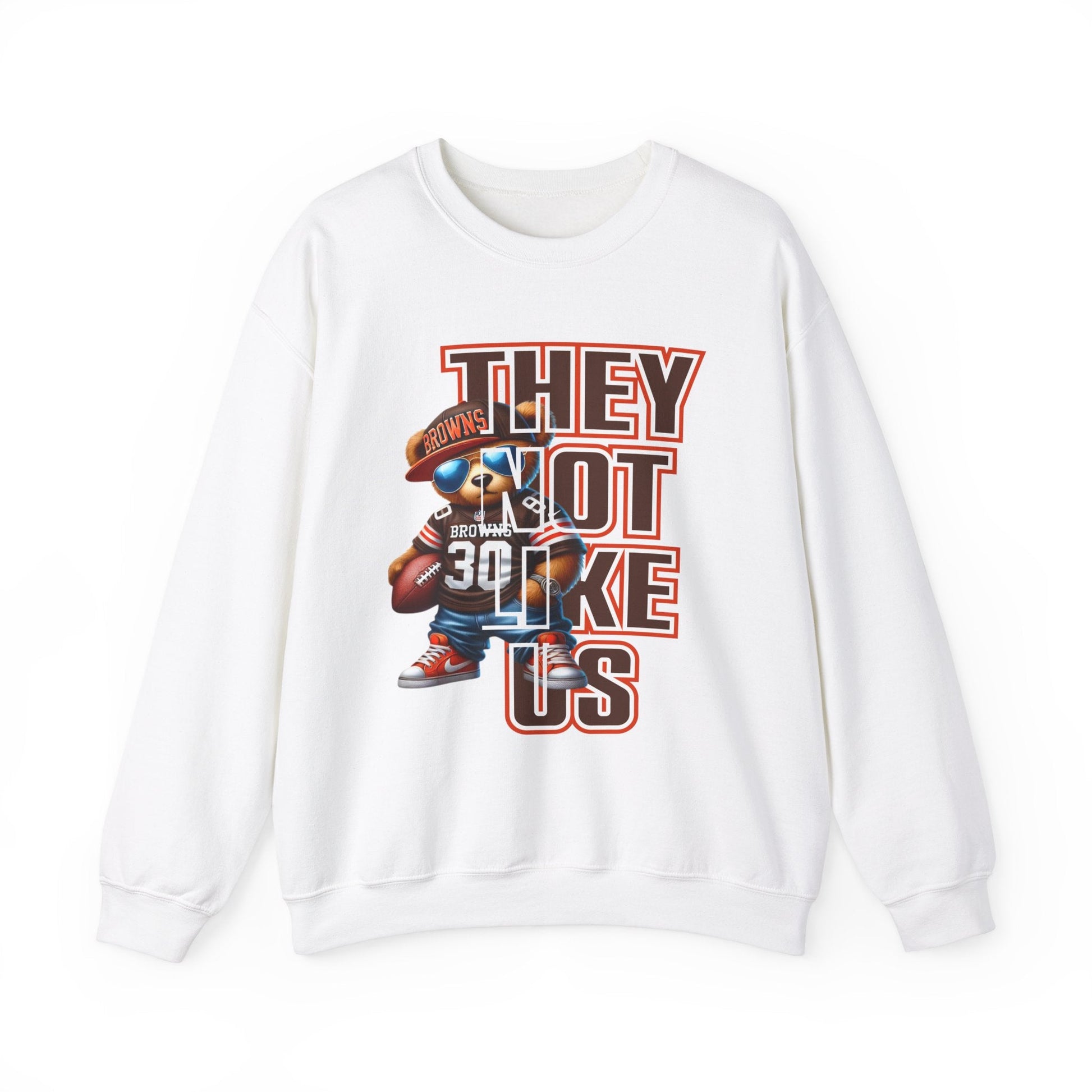 Browns...THEY NOT LIKE US! Unisex Heavy Blend™ Crewneck Sweatshirt - L.W. Unlimited Custom Design Space