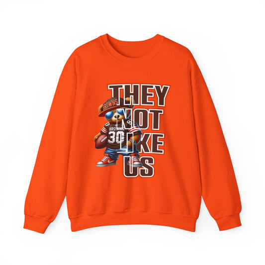 Browns...THEY NOT LIKE US! Unisex Heavy Blend™ Crewneck Sweatshirt - L.W. Unlimited Custom Design Space