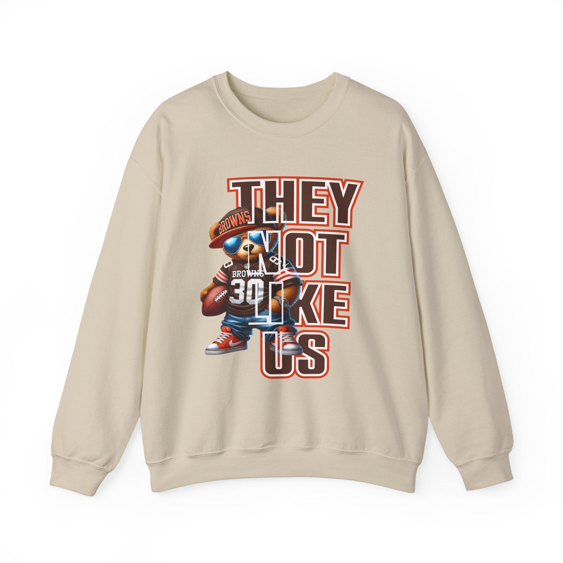 Browns...THEY NOT LIKE US! Unisex Heavy Blend™ Crewneck Sweatshirt - L.W. Unlimited Custom Design Space