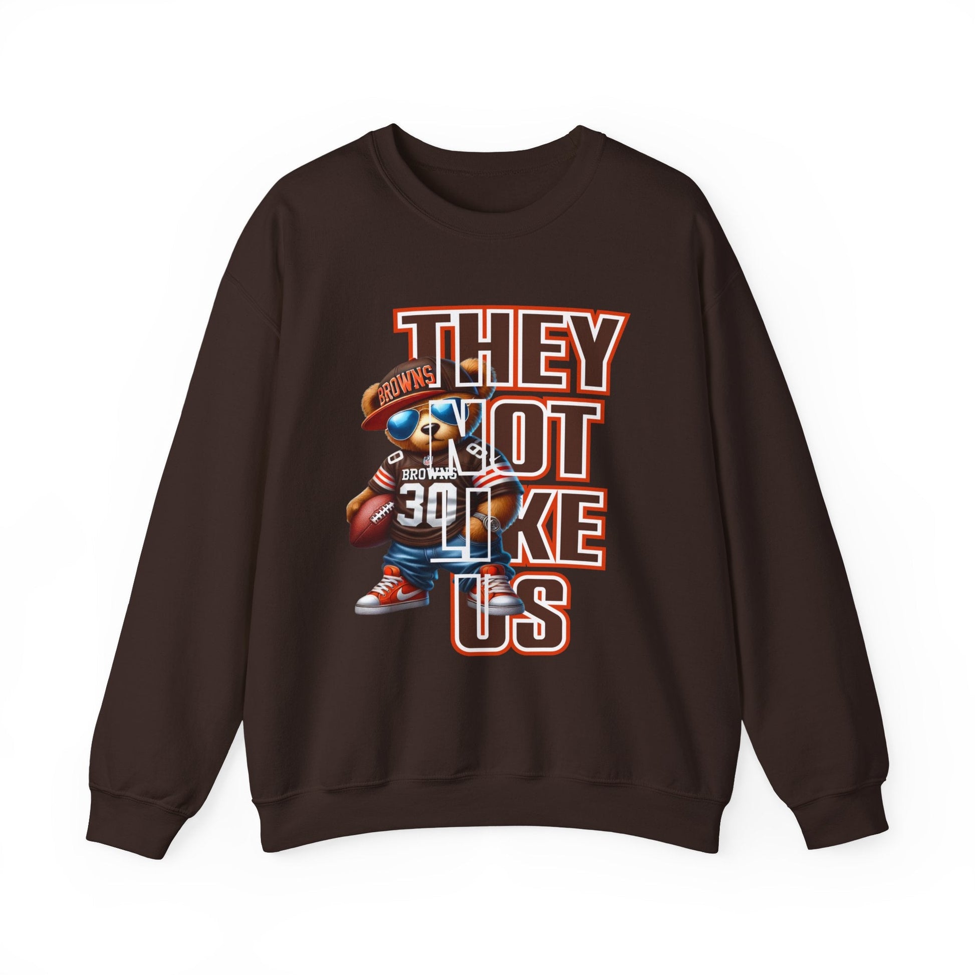 Browns...THEY NOT LIKE US! Unisex Heavy Blend™ Crewneck Sweatshirt - L.W. Unlimited Custom Design Space