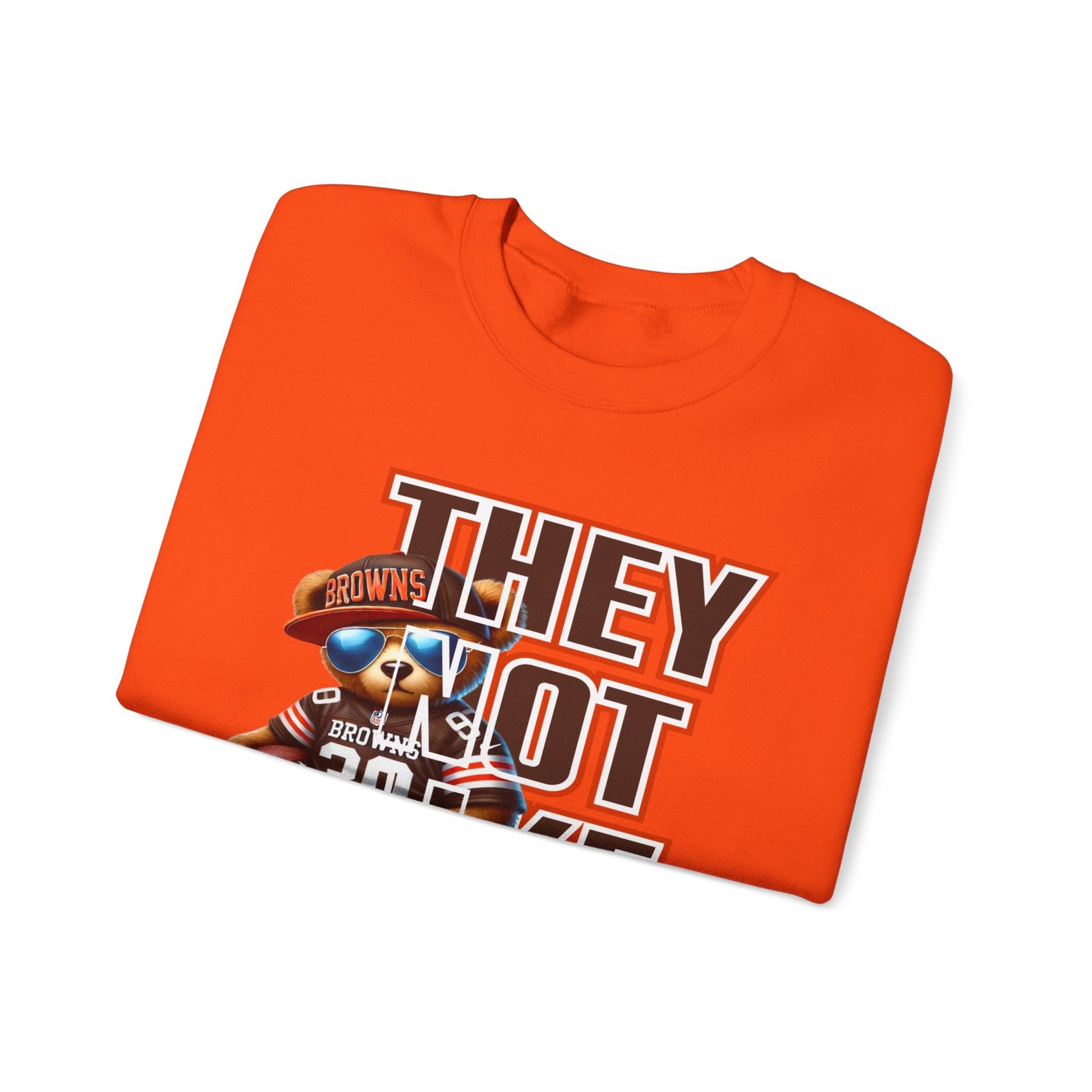 Browns...THEY NOT LIKE US! Unisex Heavy Blend™ Crewneck Sweatshirt - L.W. Unlimited Custom Design Space