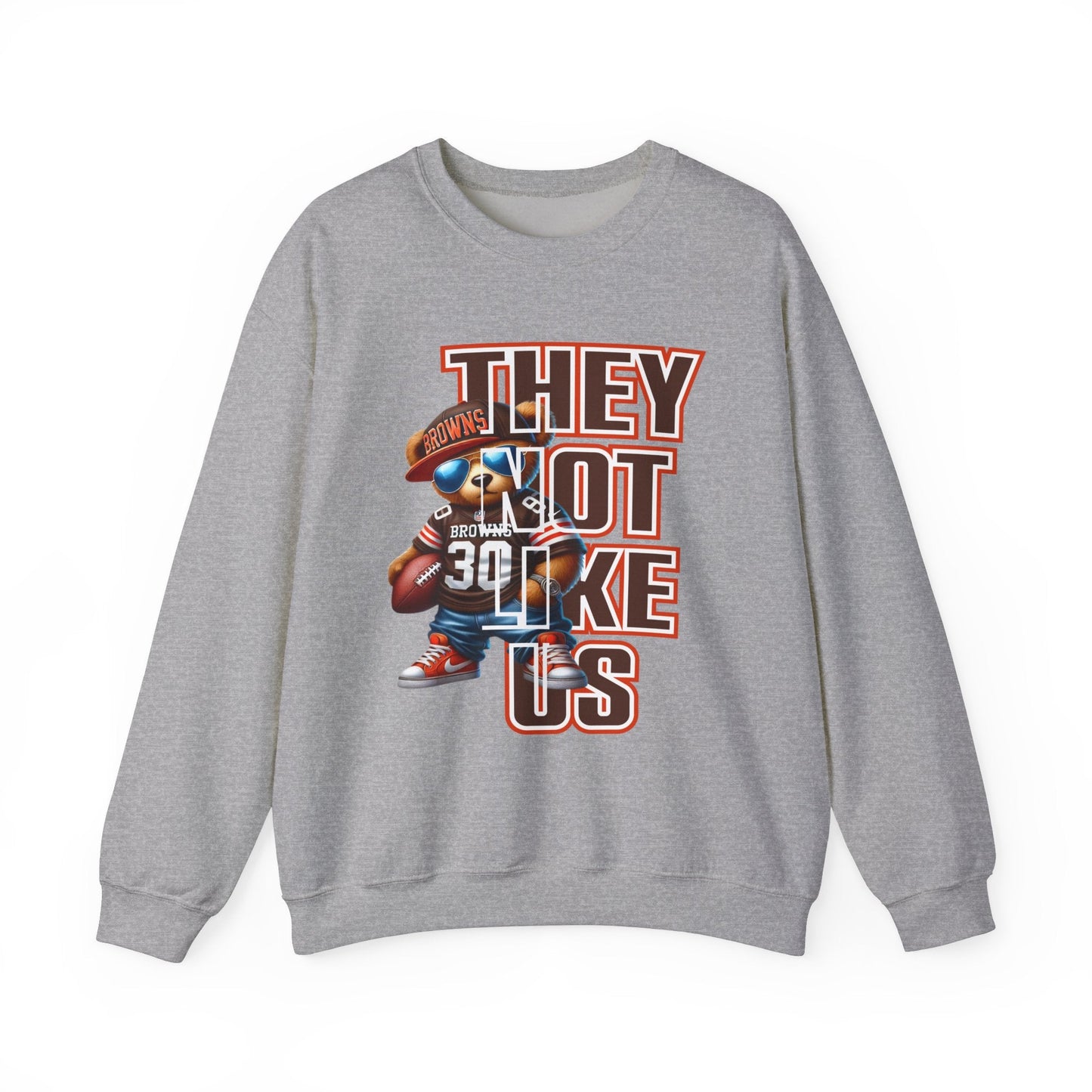 Browns...THEY NOT LIKE US! Unisex Heavy Blend™ Crewneck Sweatshirt - L.W. Unlimited Custom Design Space