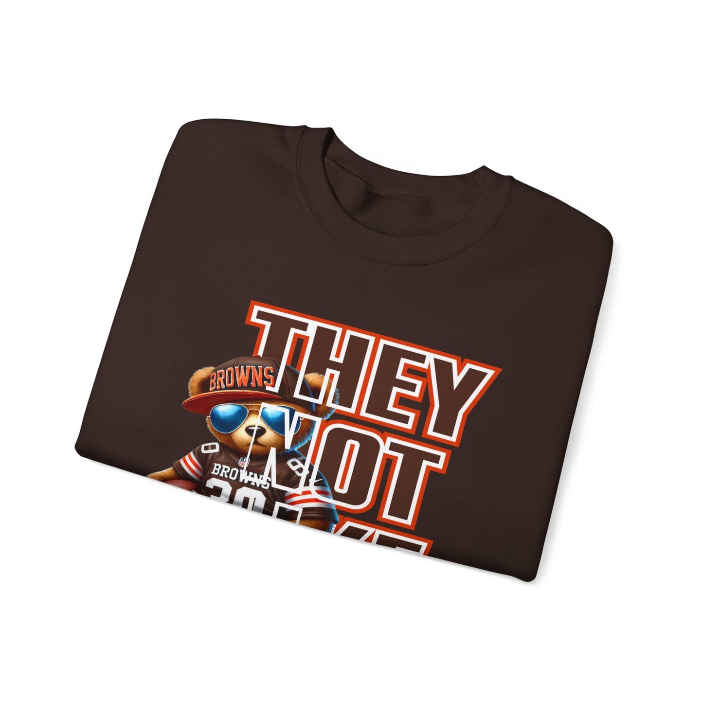 Browns...THEY NOT LIKE US! Unisex Heavy Blend™ Crewneck Sweatshirt - L.W. Unlimited Custom Design Space