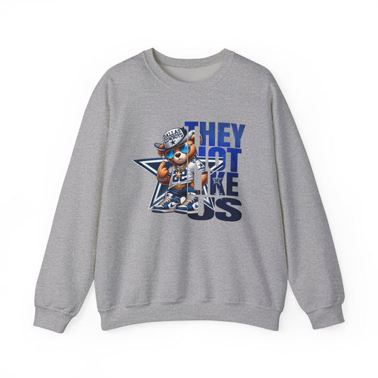 Dallas Cowboys...THEY NOT LIKE US! Unisex Heavy Blend™ Crewneck Sweatshirt - L.W. Unlimited Custom Design Space