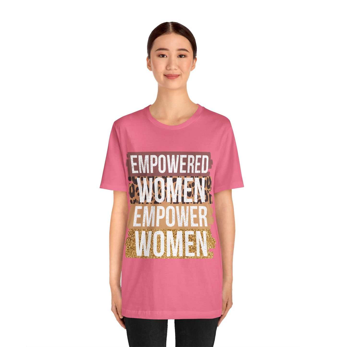 Empowered Women Jersey Short Sleeve Tee - L.W. Unlimited Custom Design Space