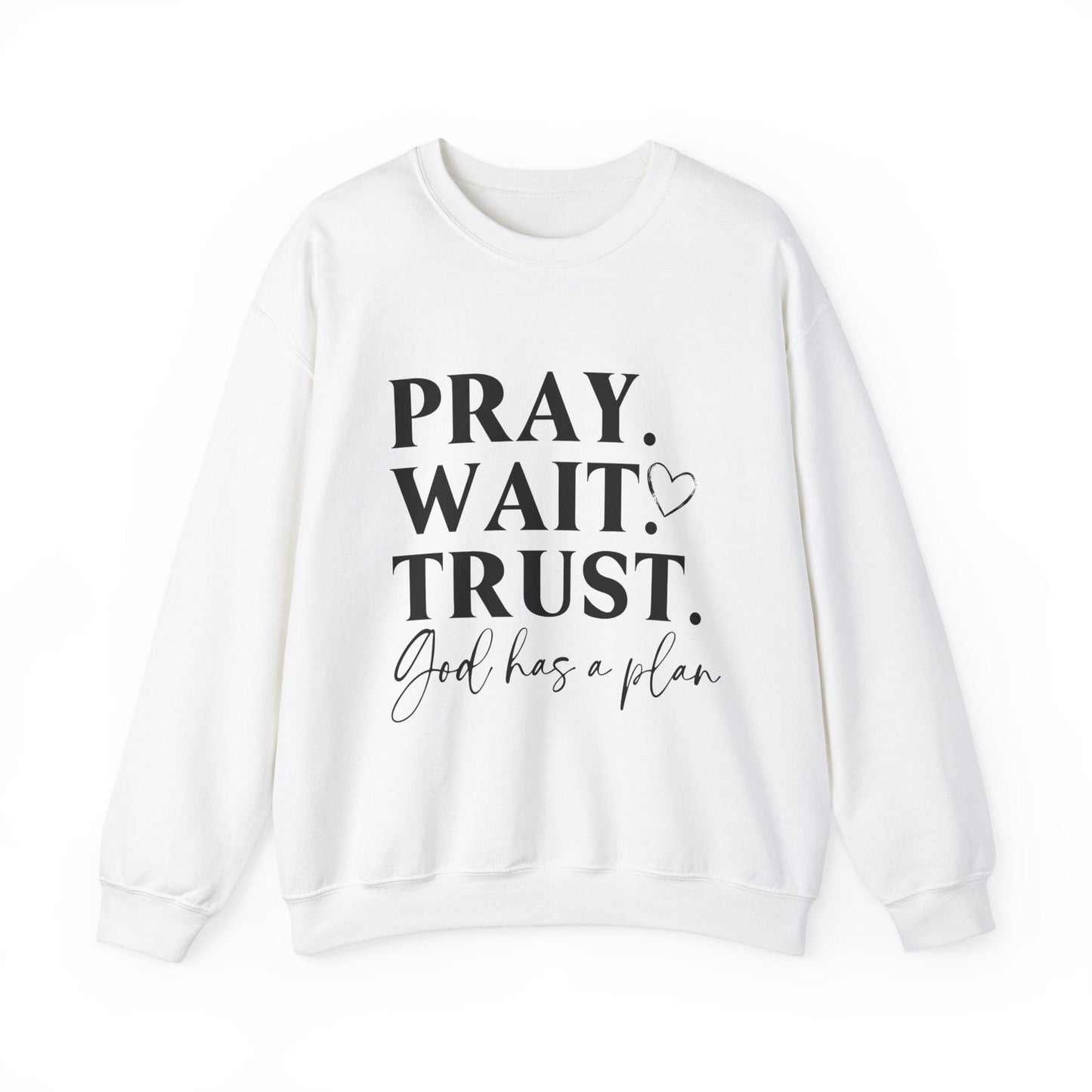 God has a plan Unisex Heavy Blend™ Crewneck Sweatshirt - L.W. Unlimited Custom Design Space