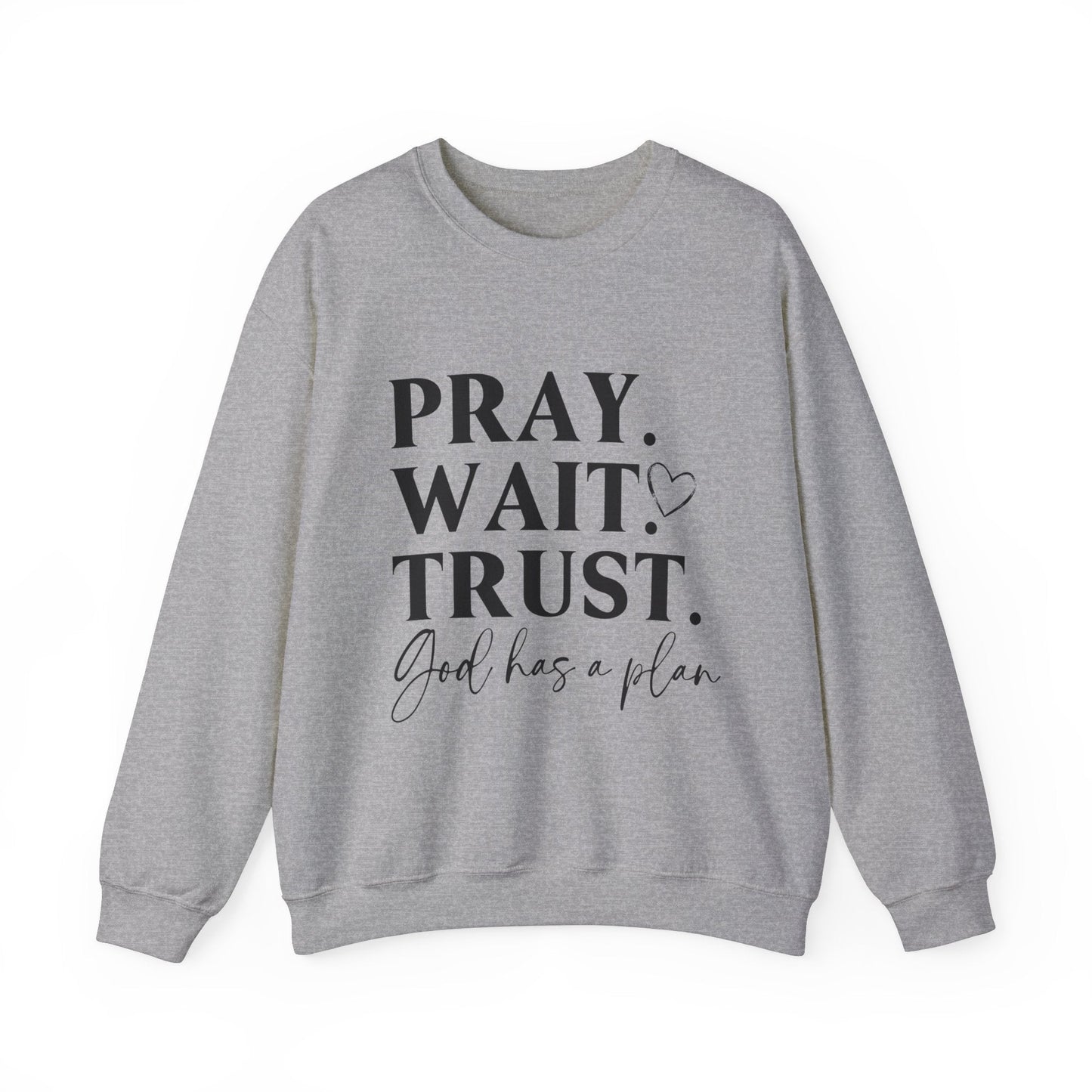 God has a plan Unisex Heavy Blend™ Crewneck Sweatshirt - L.W. Unlimited Custom Design Space