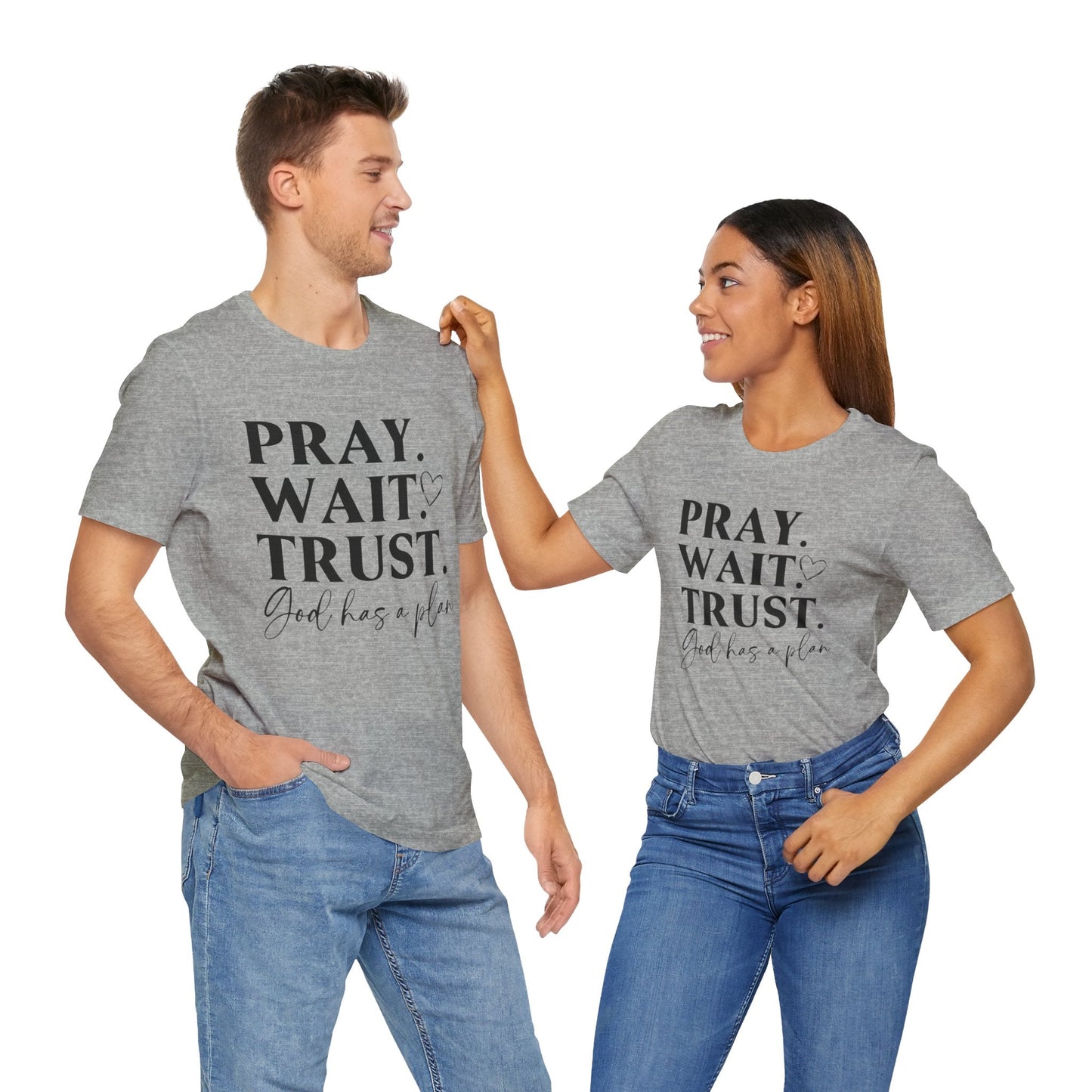 God has a plan Unisex Jersey Short Sleeve Tee - L.W. Unlimited Custom Design Space