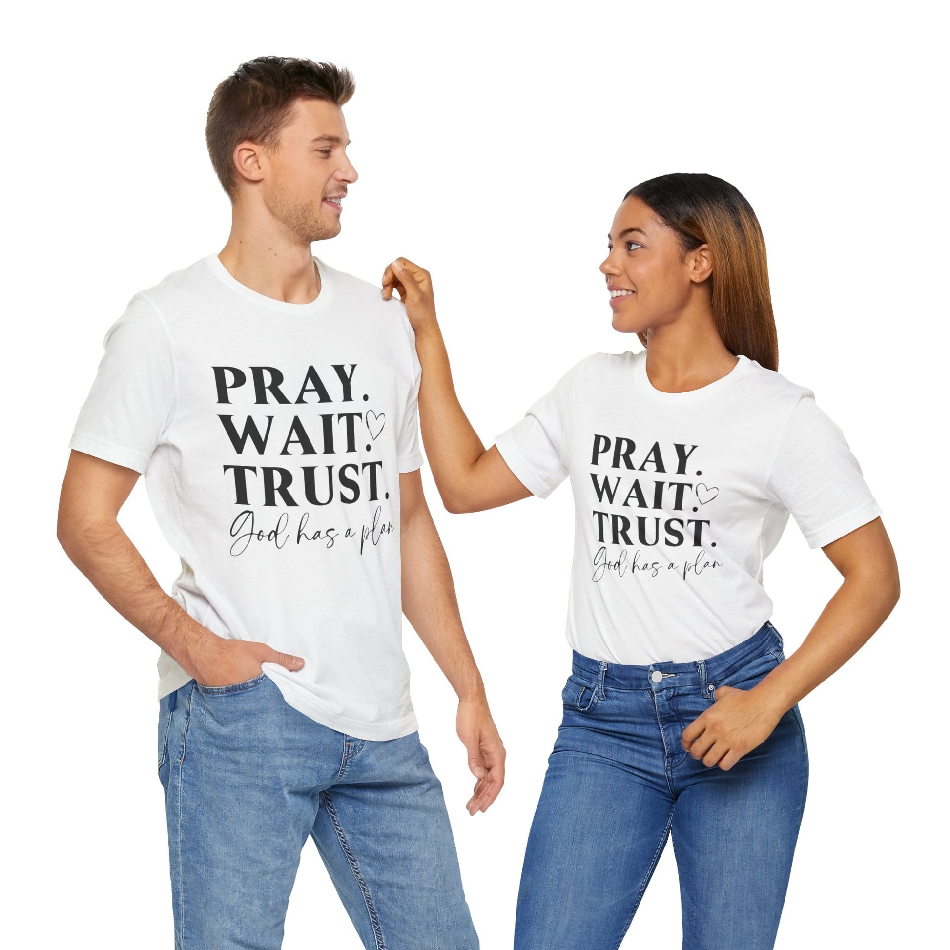 God has a plan Unisex Jersey Short Sleeve Tee - L.W. Unlimited Custom Design Space