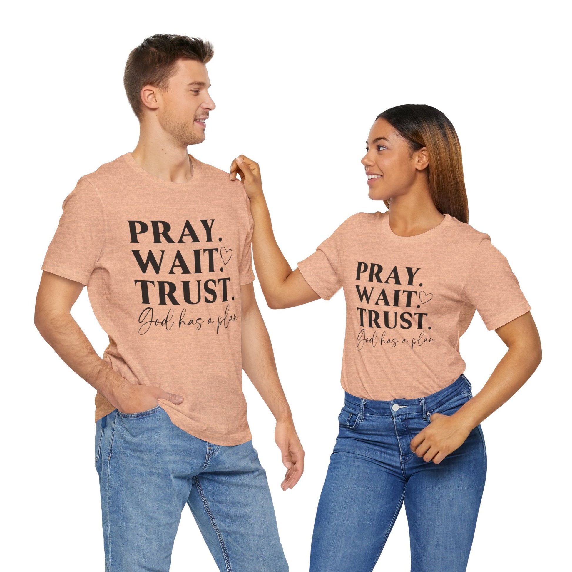 God has a plan Unisex Jersey Short Sleeve Tee - L.W. Unlimited Custom Design Space