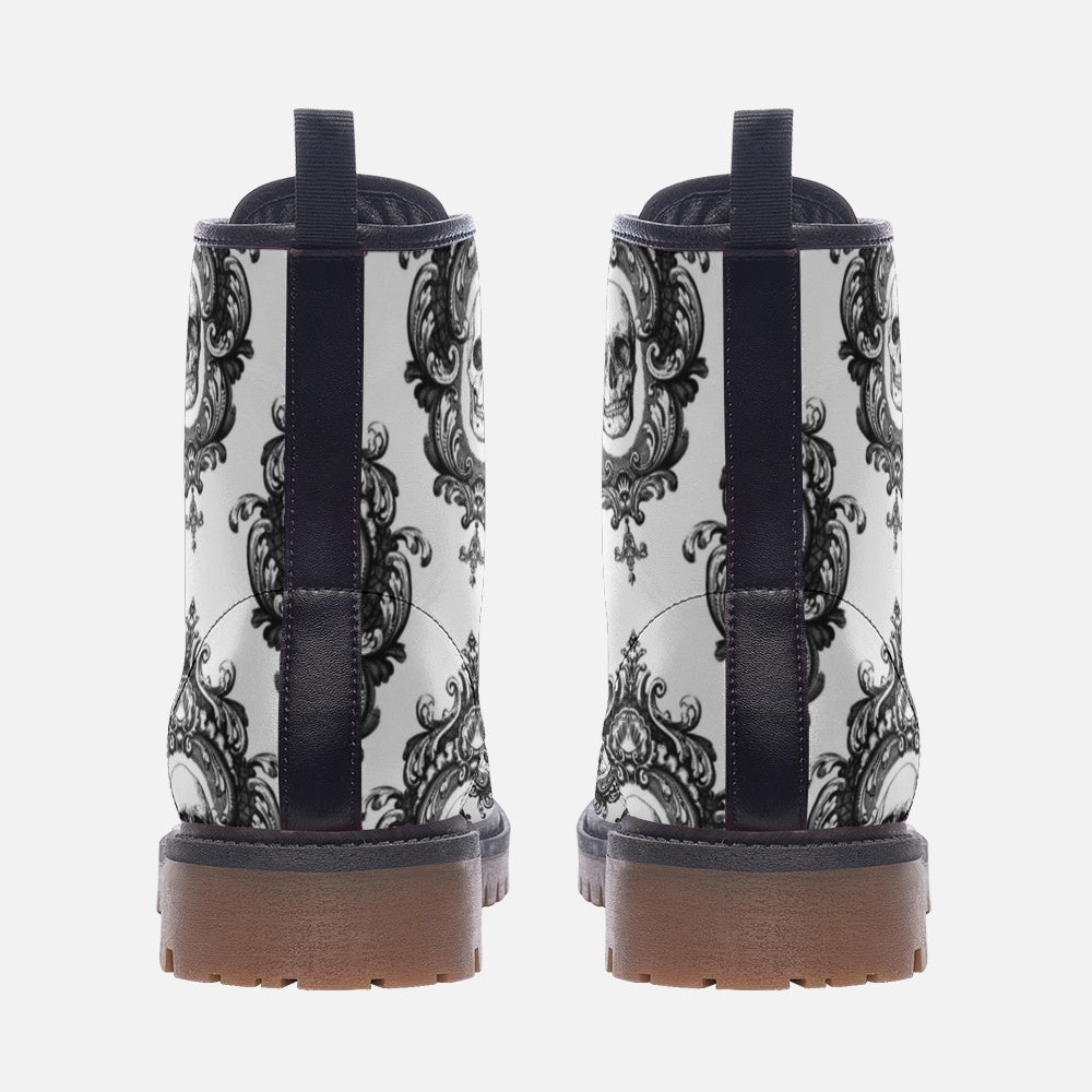 Gothic Skull Casual Leather Lightweight boots MT - L.W. Unlimited Custom Design Space