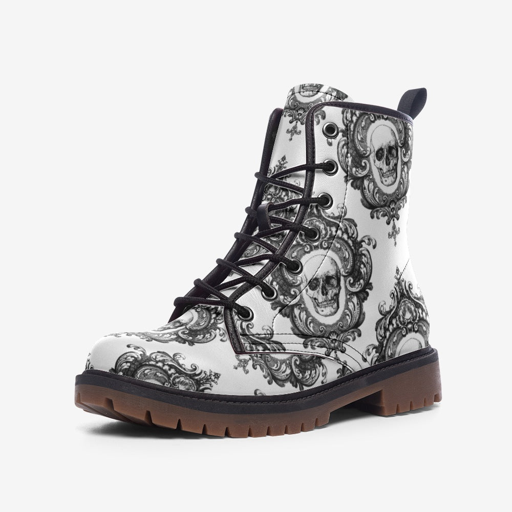 Gothic Skull Casual Leather Lightweight boots MT - L.W. Unlimited Custom Design Space