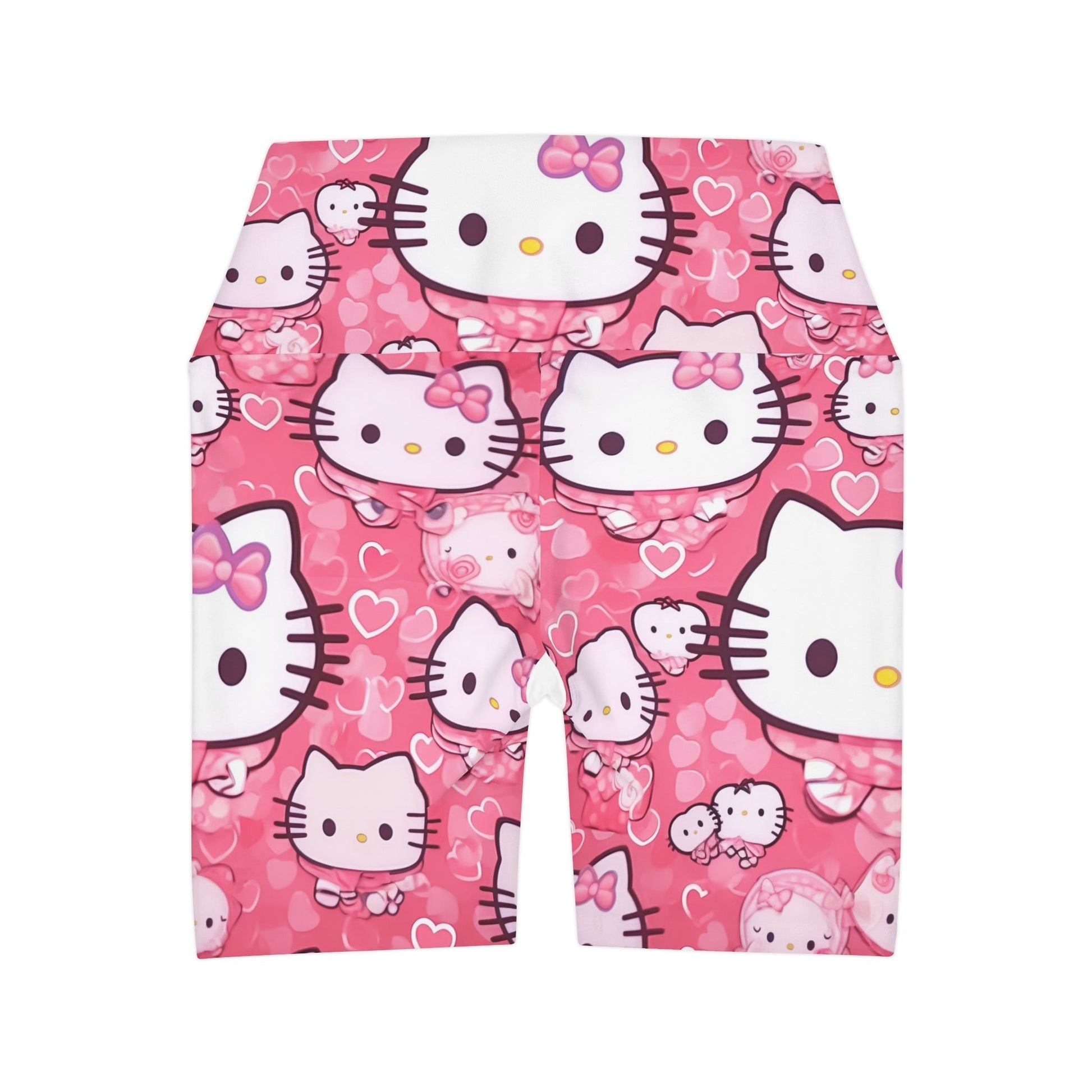 Hello Kitty Pink High Waisted Yoga Shorts - L.W. Unlimited Custom Design Space