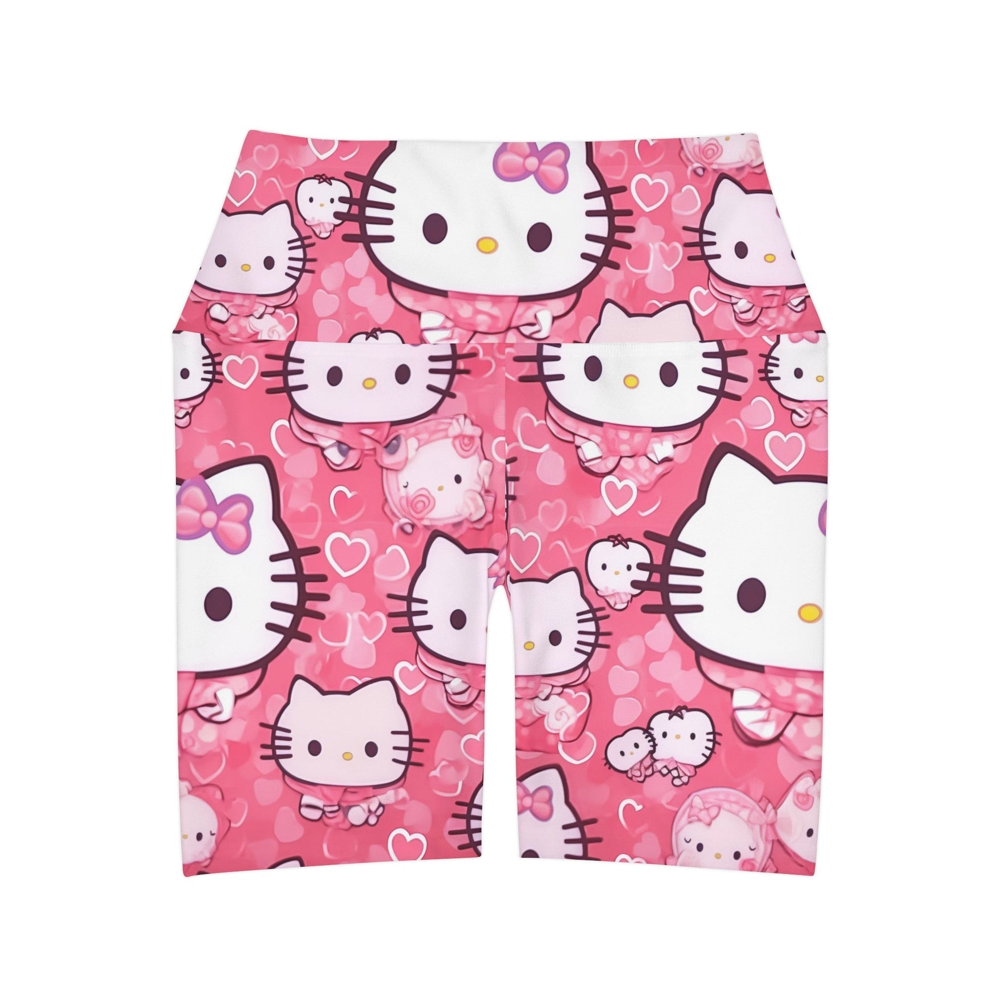 Hello Kitty Pink High Waisted Yoga Shorts - L.W. Unlimited Custom Design Space